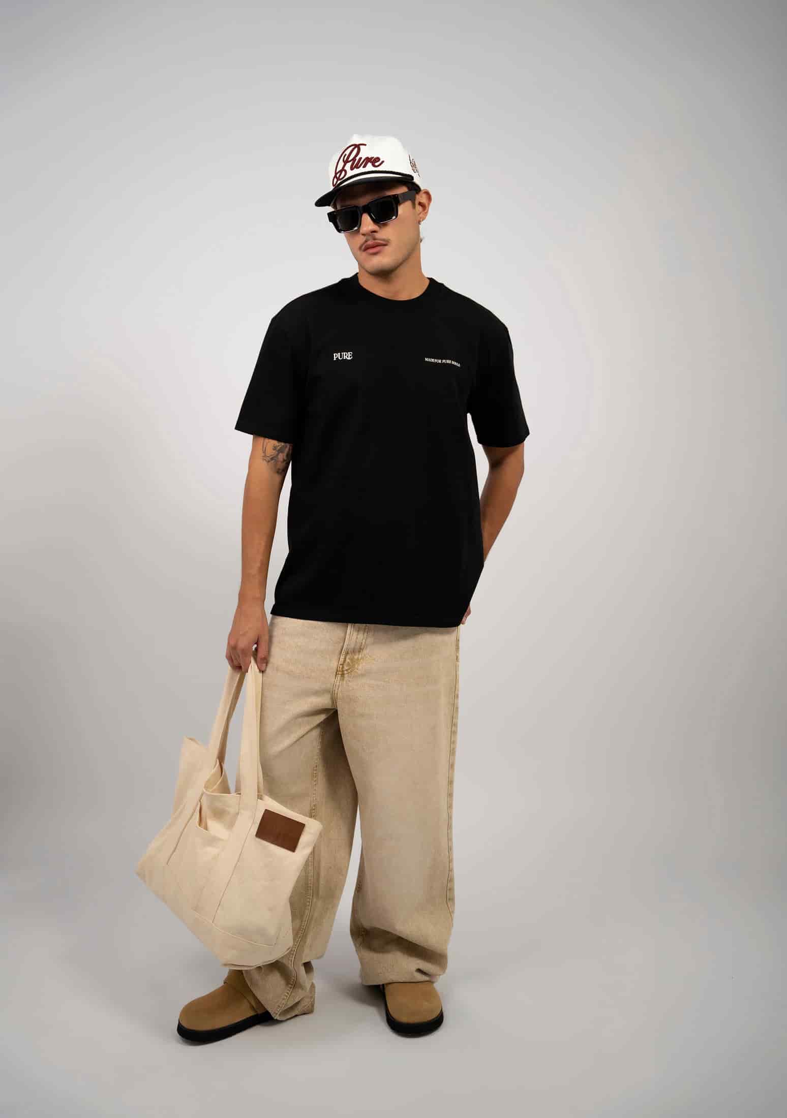 Pure Black Regular T-Shirt - miniatura 3