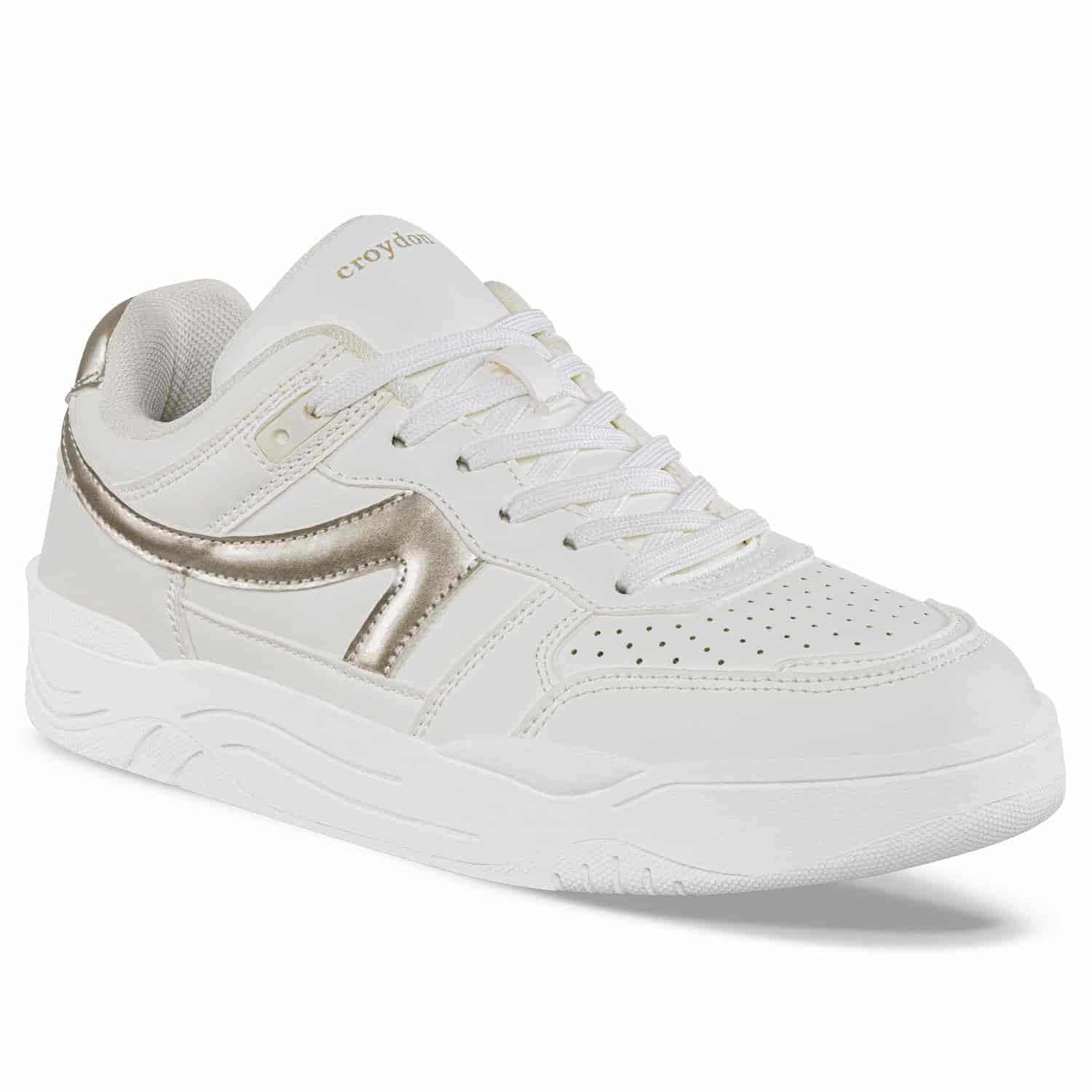 Tenis Urbanos Ptef Blanco Croydon Para Mujer - miniatura 1