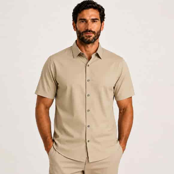 CAMISA MC 100% ALGODON HOMBRE - miniatura 4