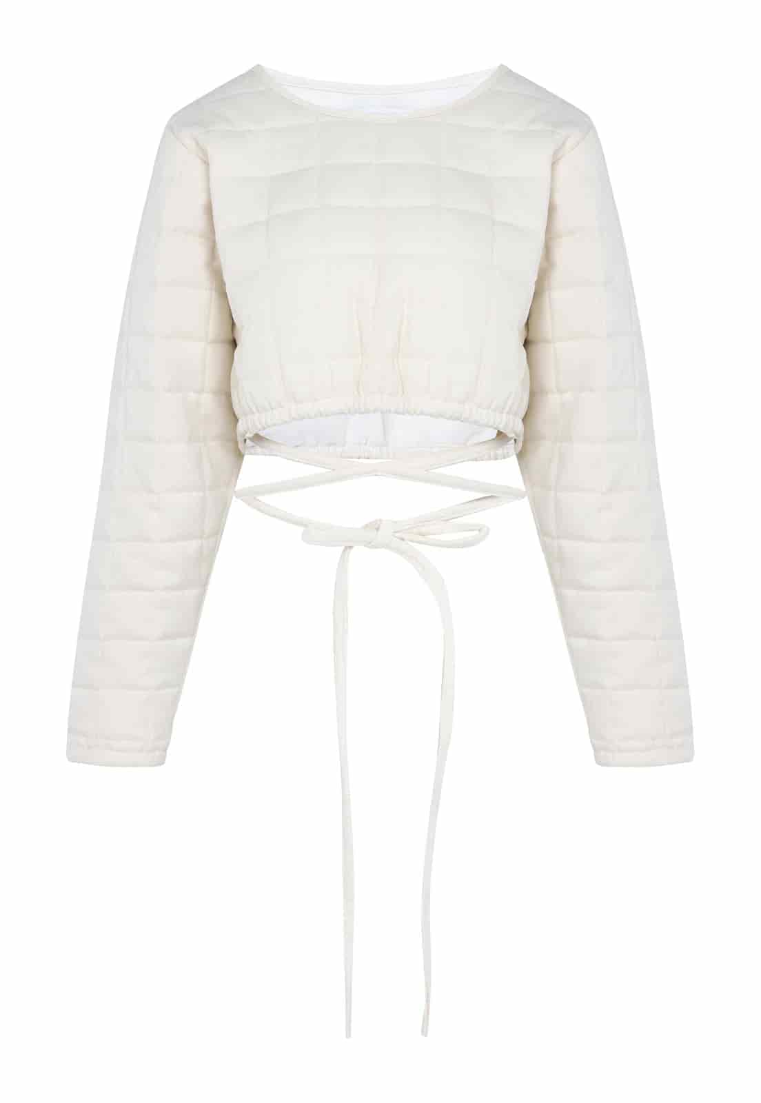 Claude Puffy Shirt Cream - miniatura 3