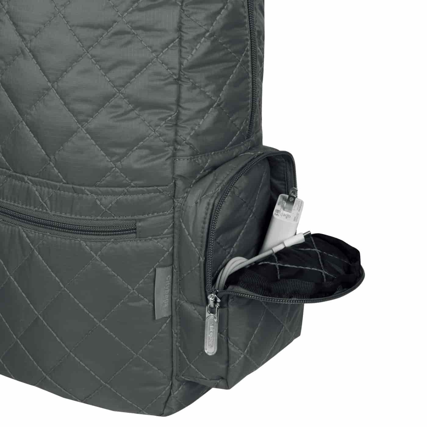 Morral Plegable Puffer Negro - miniatura 14