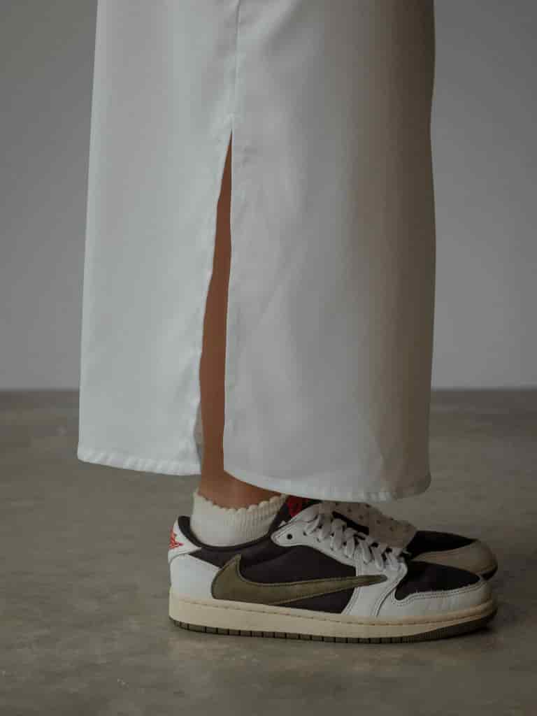 LONG CORE SKIRT  - SOFT WHITE - miniatura 12