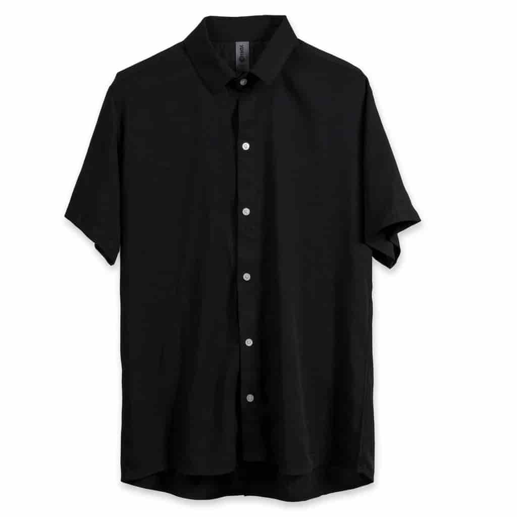Camisa Cuello Clasico Negra JO011 - miniatura 3