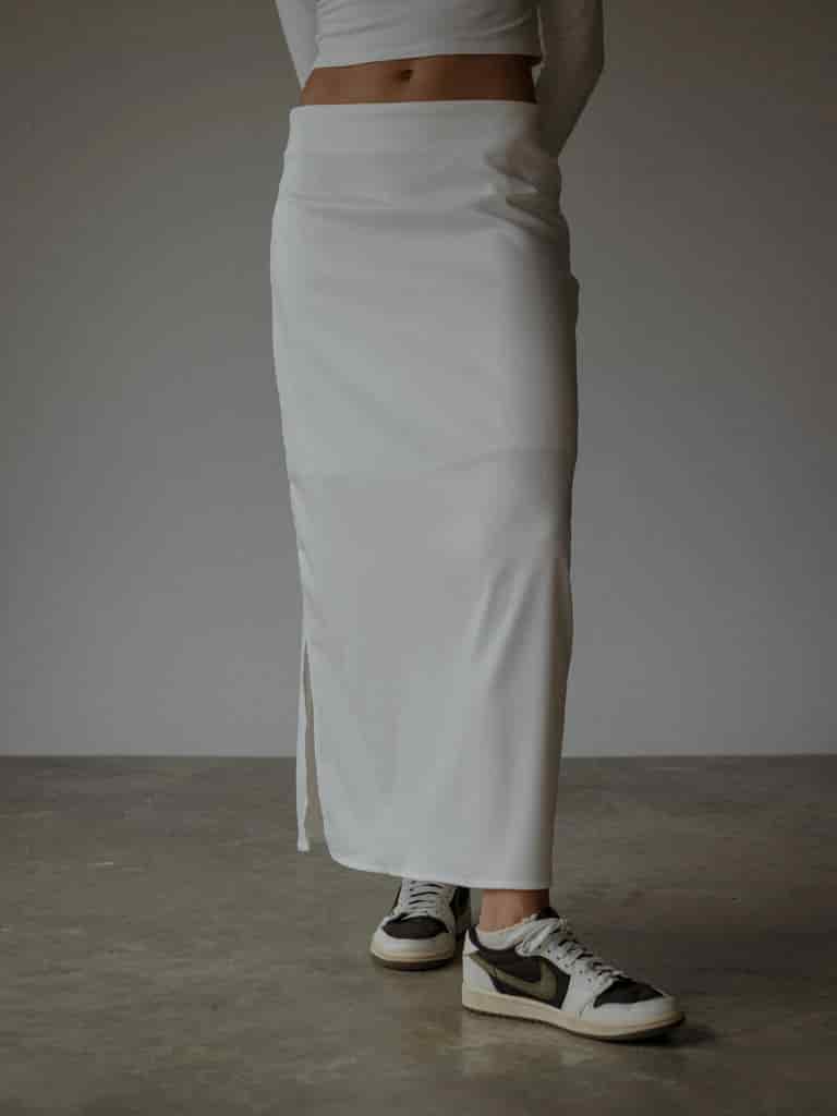 LONG CORE SKIRT  - SOFT WHITE - miniatura 10