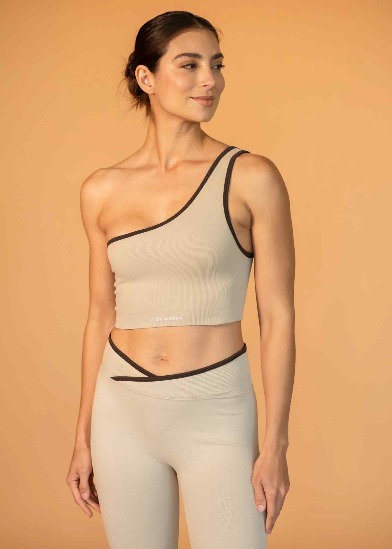 Bra Breathe One Shoulder Capuccino - miniatura 1