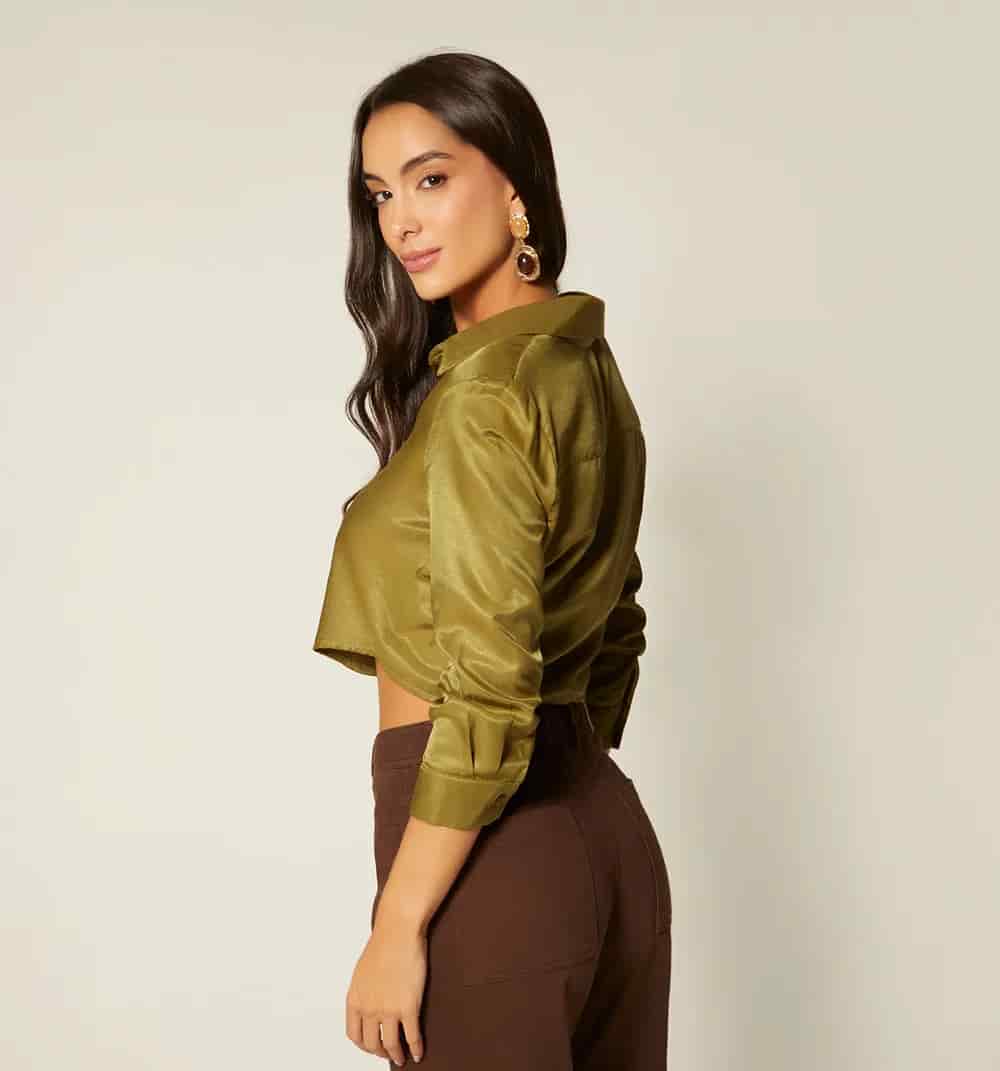 Blusa camisera boxy - miniatura 10