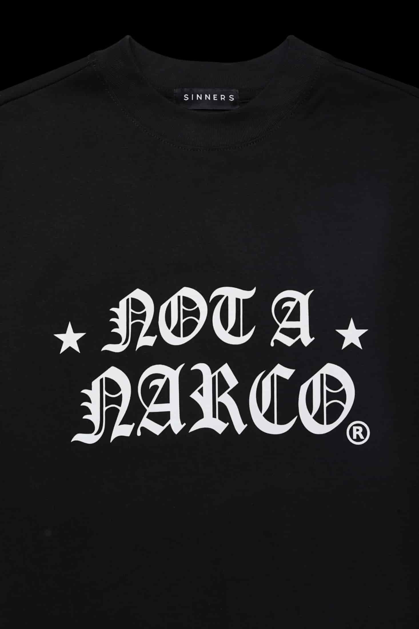 NOT A NARCO STAR BLACK T-SHIRT - miniatura 4