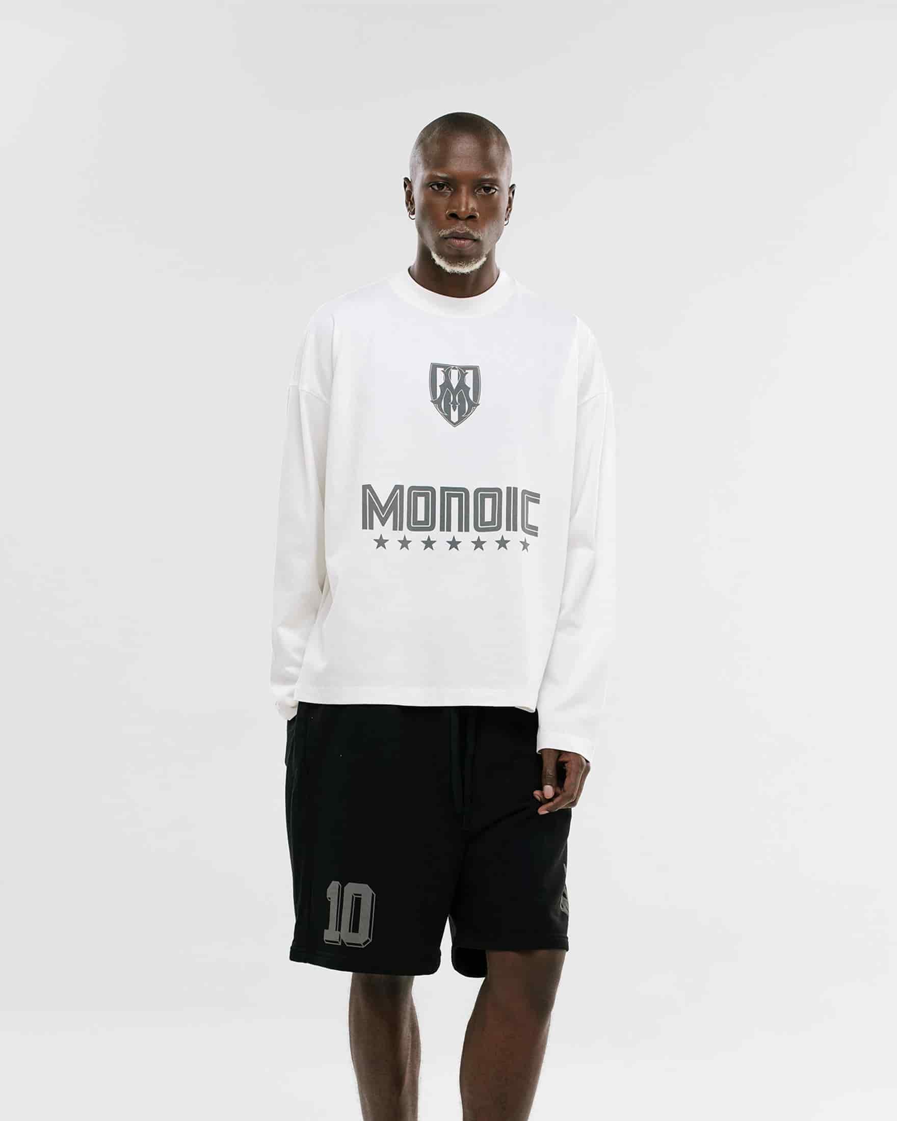 Camiseta Oversized Shield Long Sleeve - Off White - miniatura 2