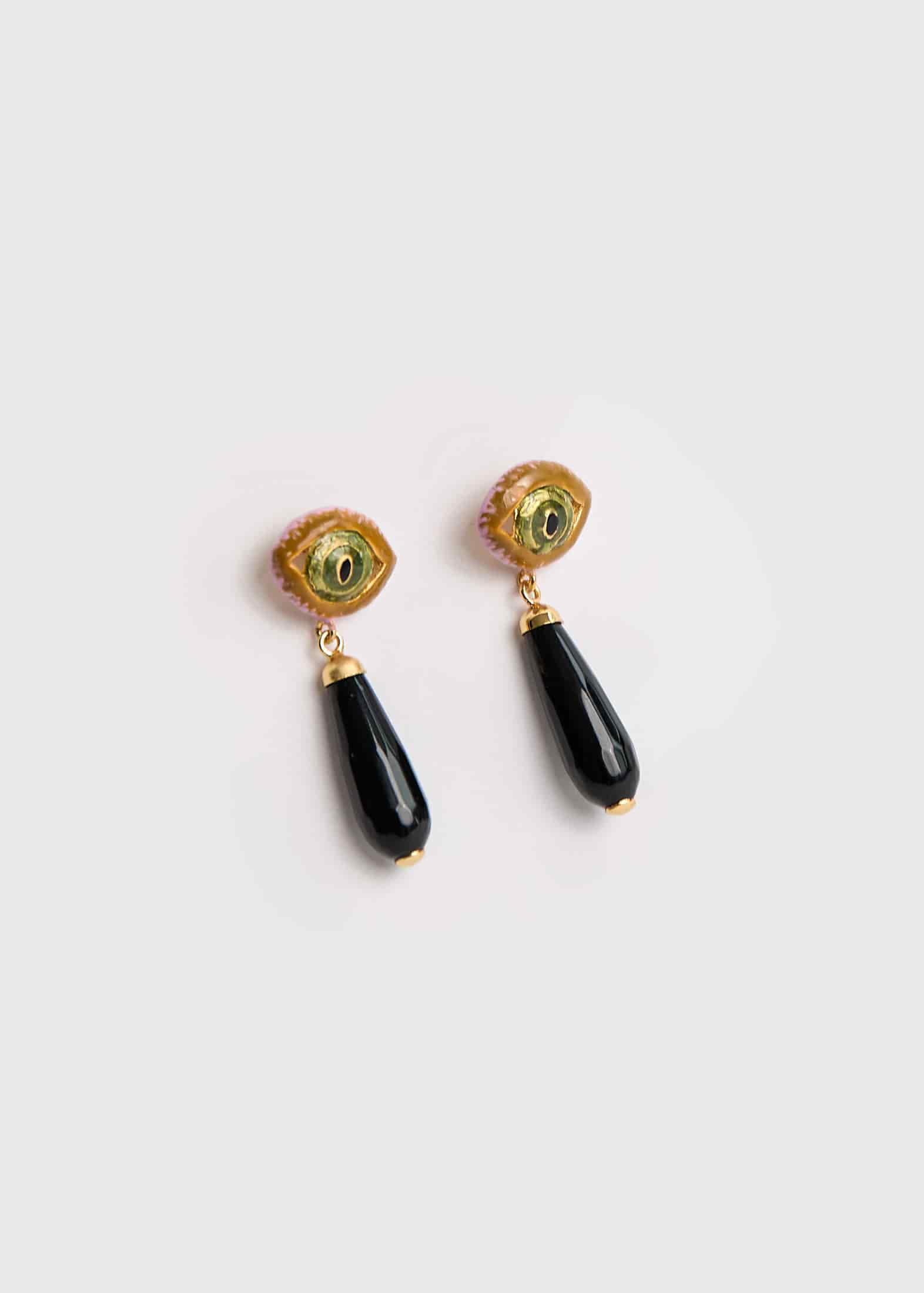 Aretes Cat Drop Lilac - miniatura 3