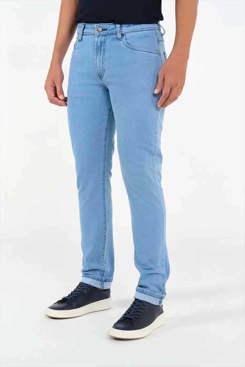 Jean Slim Fit Denim indigo Claro - miniatura 1