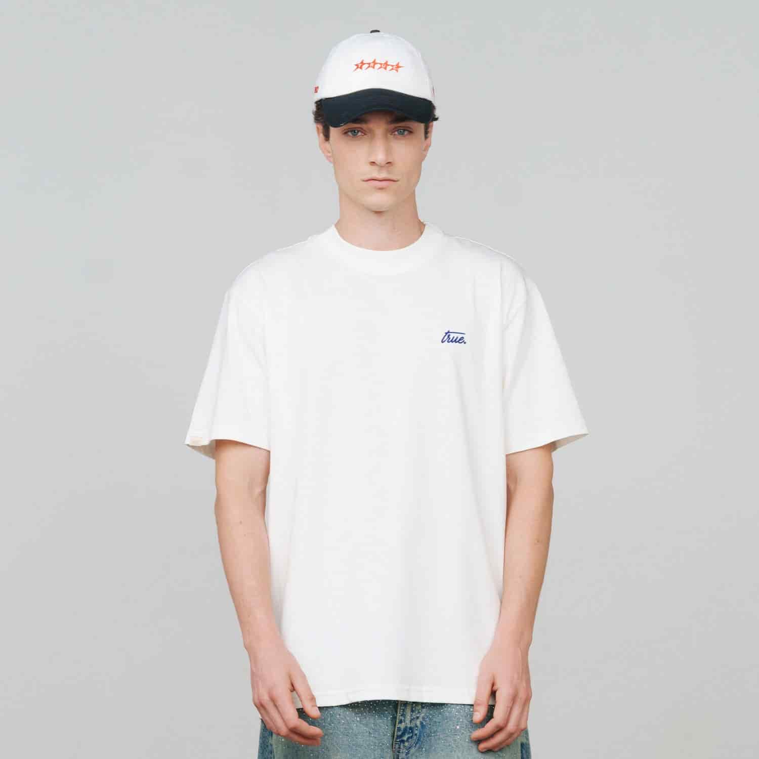 Cursive Logo T-Shirt - Cream - miniatura 2