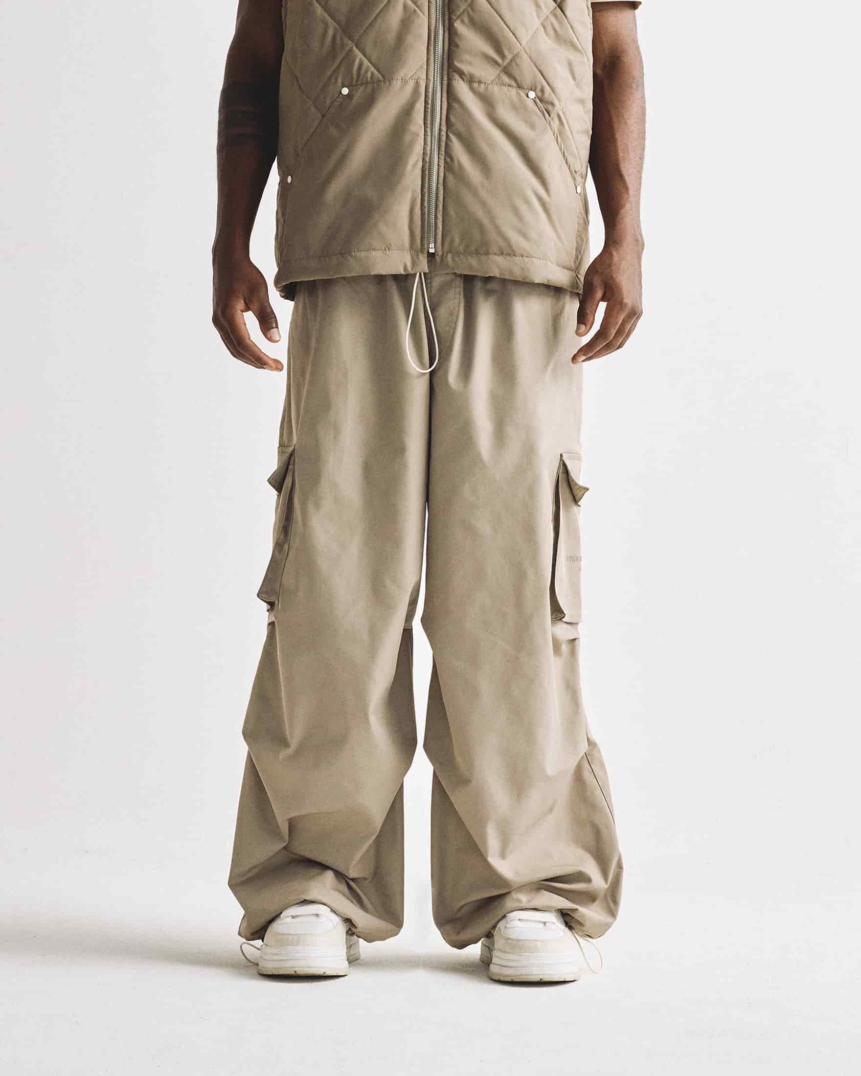 Basics Parachute V2 Cargo Pants Cream - miniatura 10