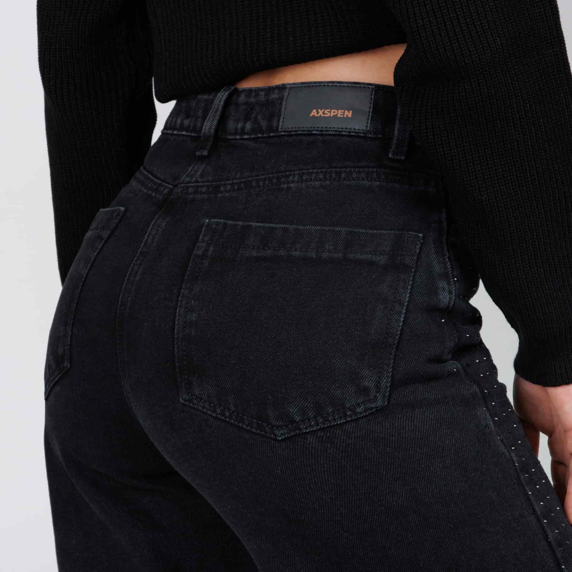 Jean Axspen Wide Leg Ax-2839 Gris Oscuro - miniatura 4