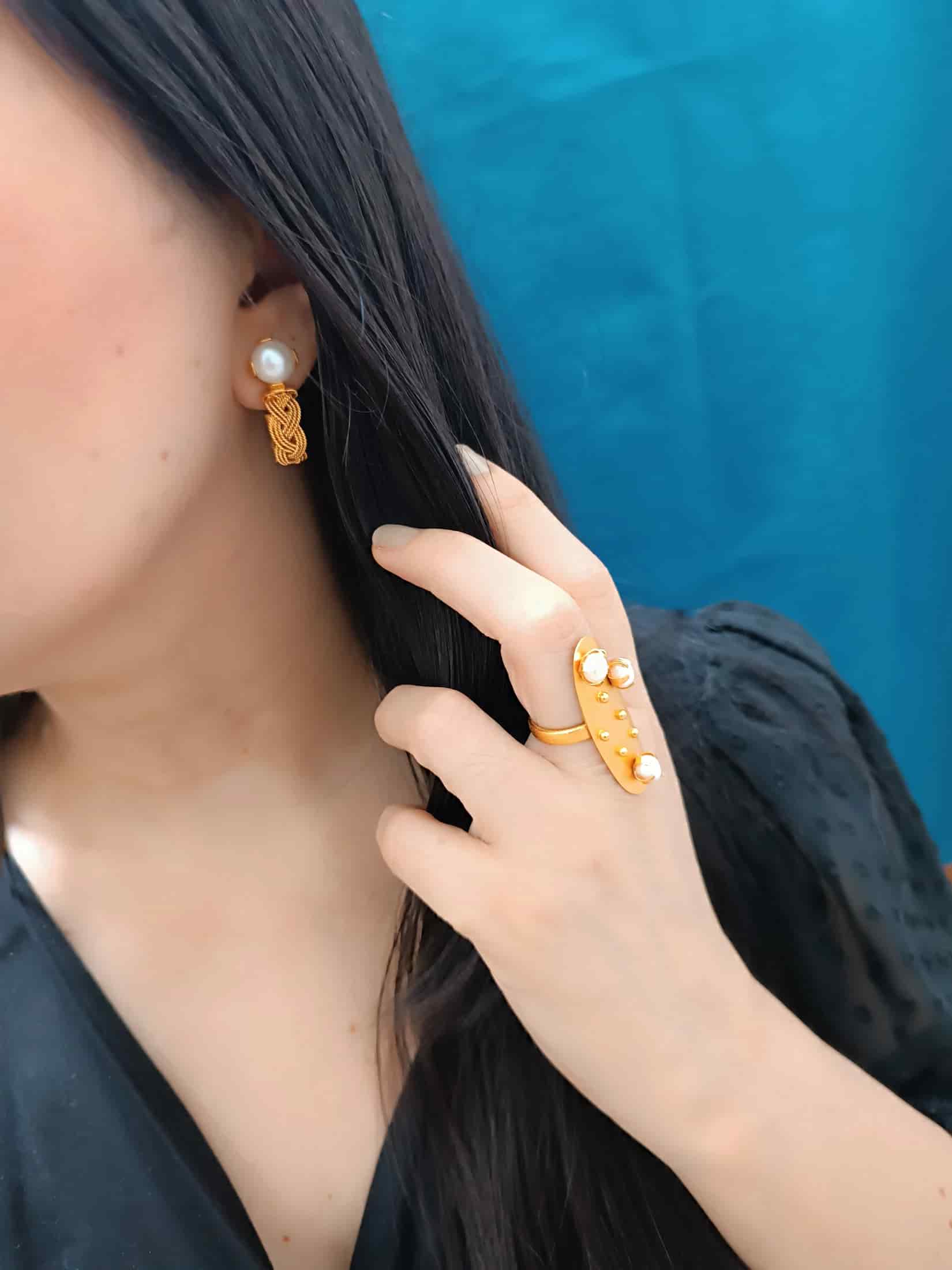 Candongas trenzadas, Olivia - miniatura 4