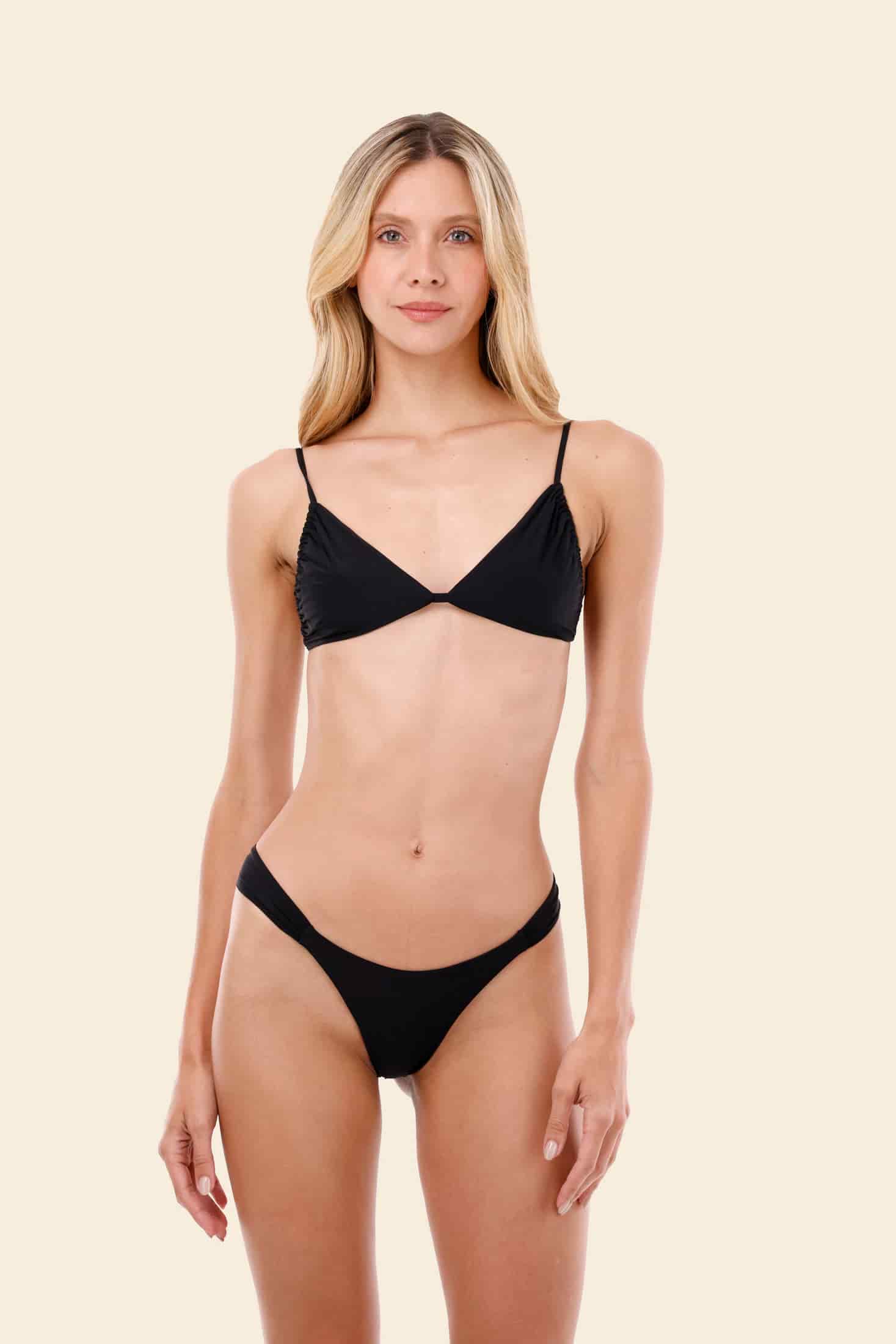 Black Cleo Triangle Top - miniatura 1