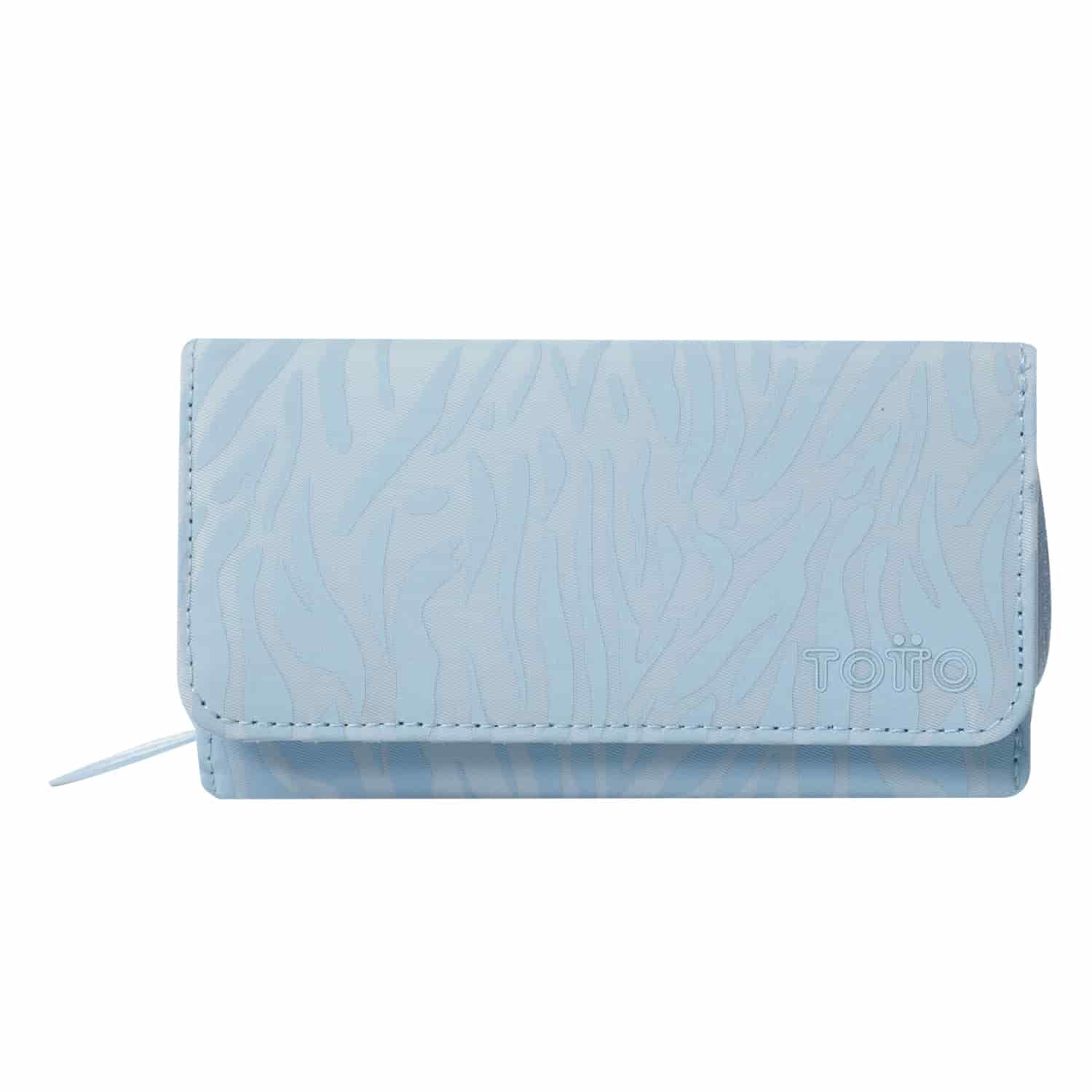 Billetera Texture Var con RFID Blocker Azul - miniatura 1