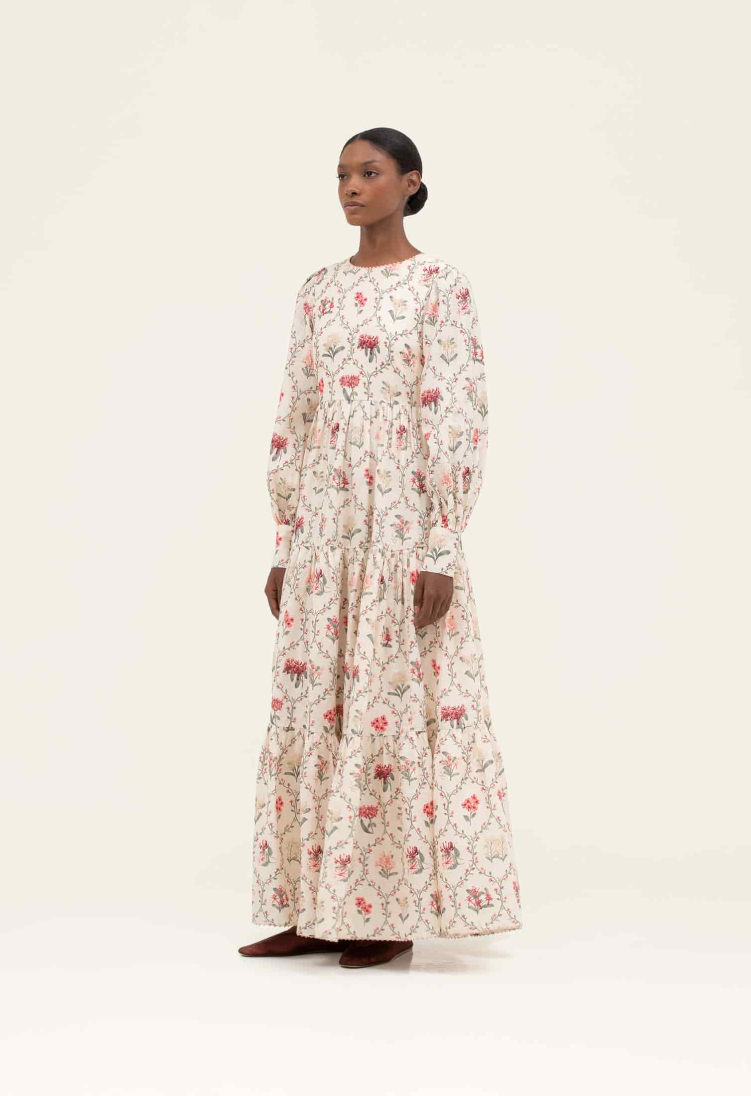 Nuez Orquidea Maxi Dress - miniatura 3
