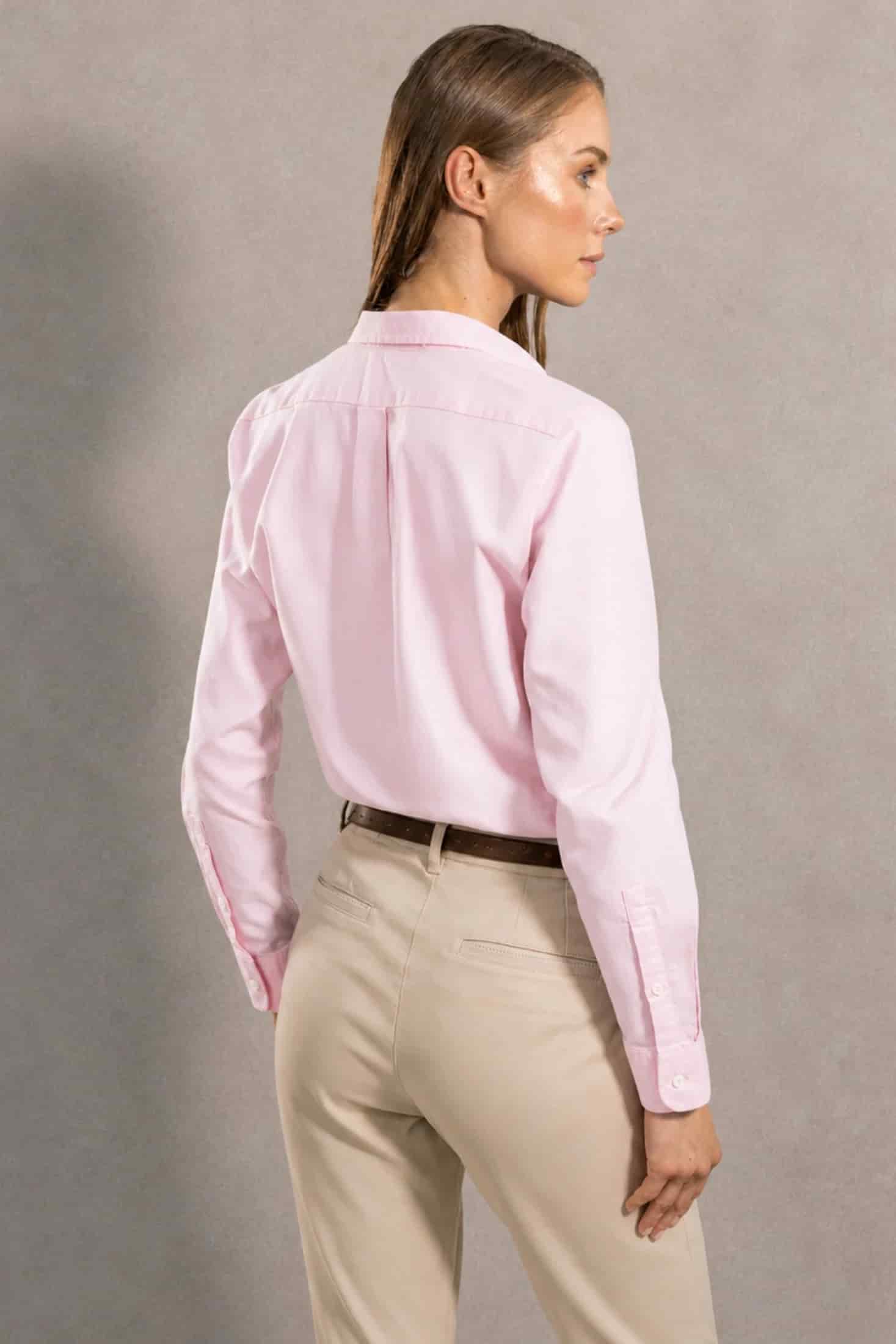 Camisa Antimanchas De Mujer Oxford Light Pink - miniatura 3