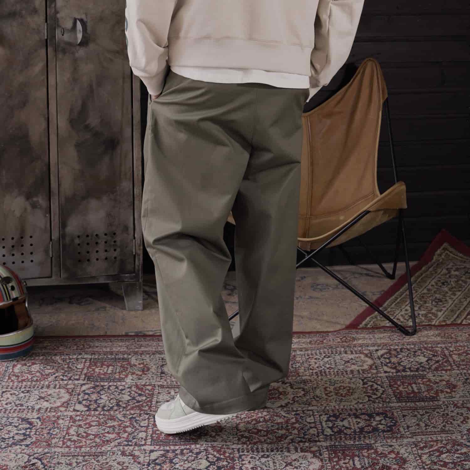 Baggy Pants Studio Cut Verde Oliva - miniatura 4