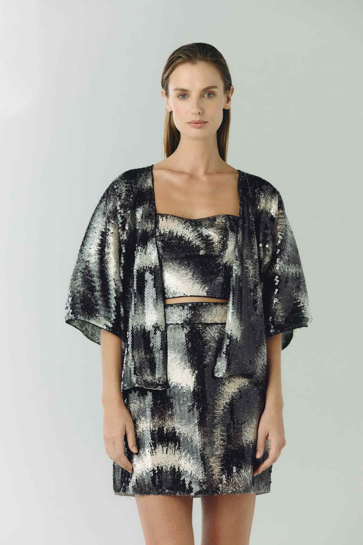 Baracoa Sequins Crop Top / Black - miniatura 5