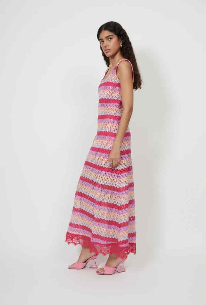 PALMARITO MAXI DRESS RASPBERRY - miniatura 1