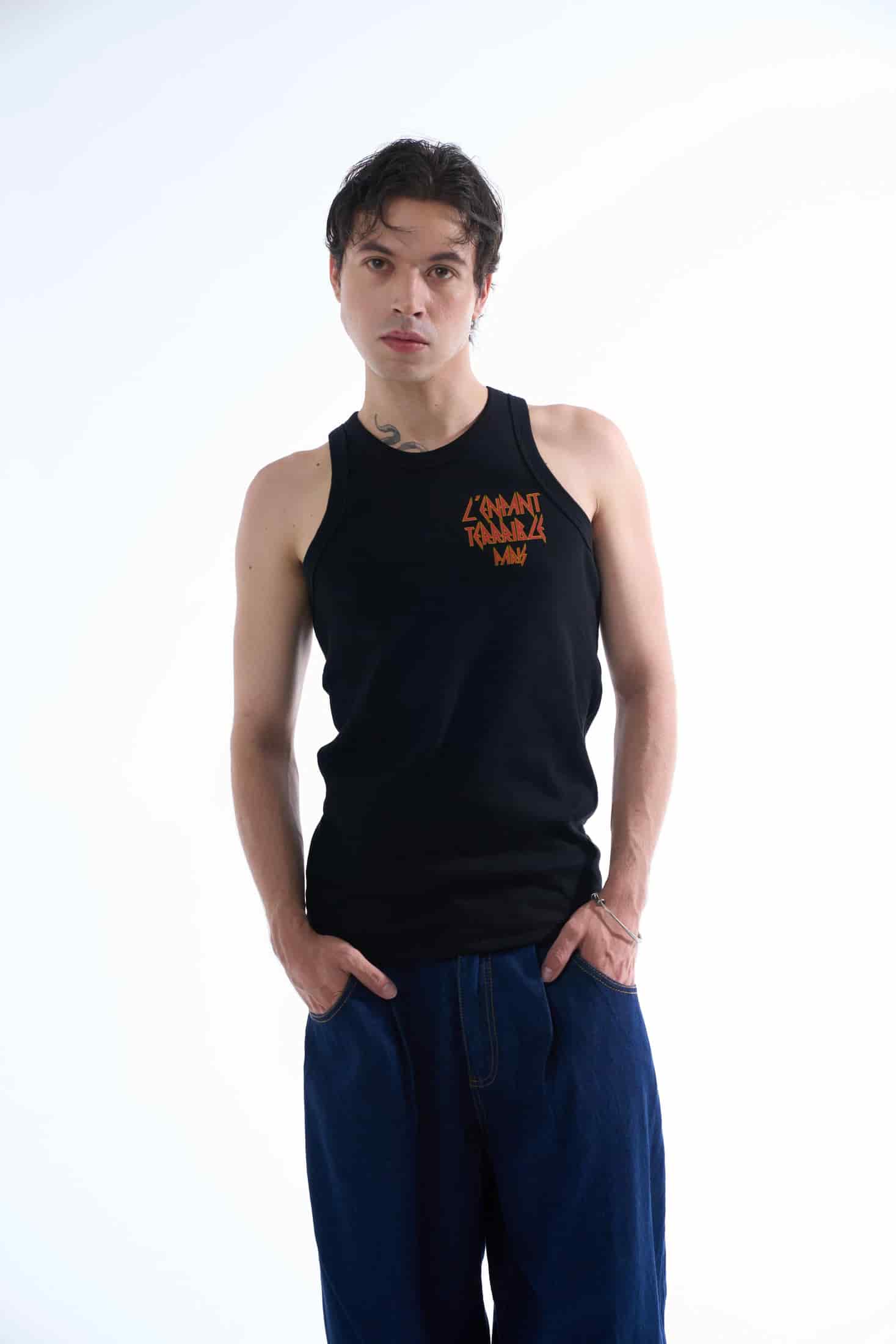 L'ENFANT BLACK MEN TANK TOP - miniatura 2