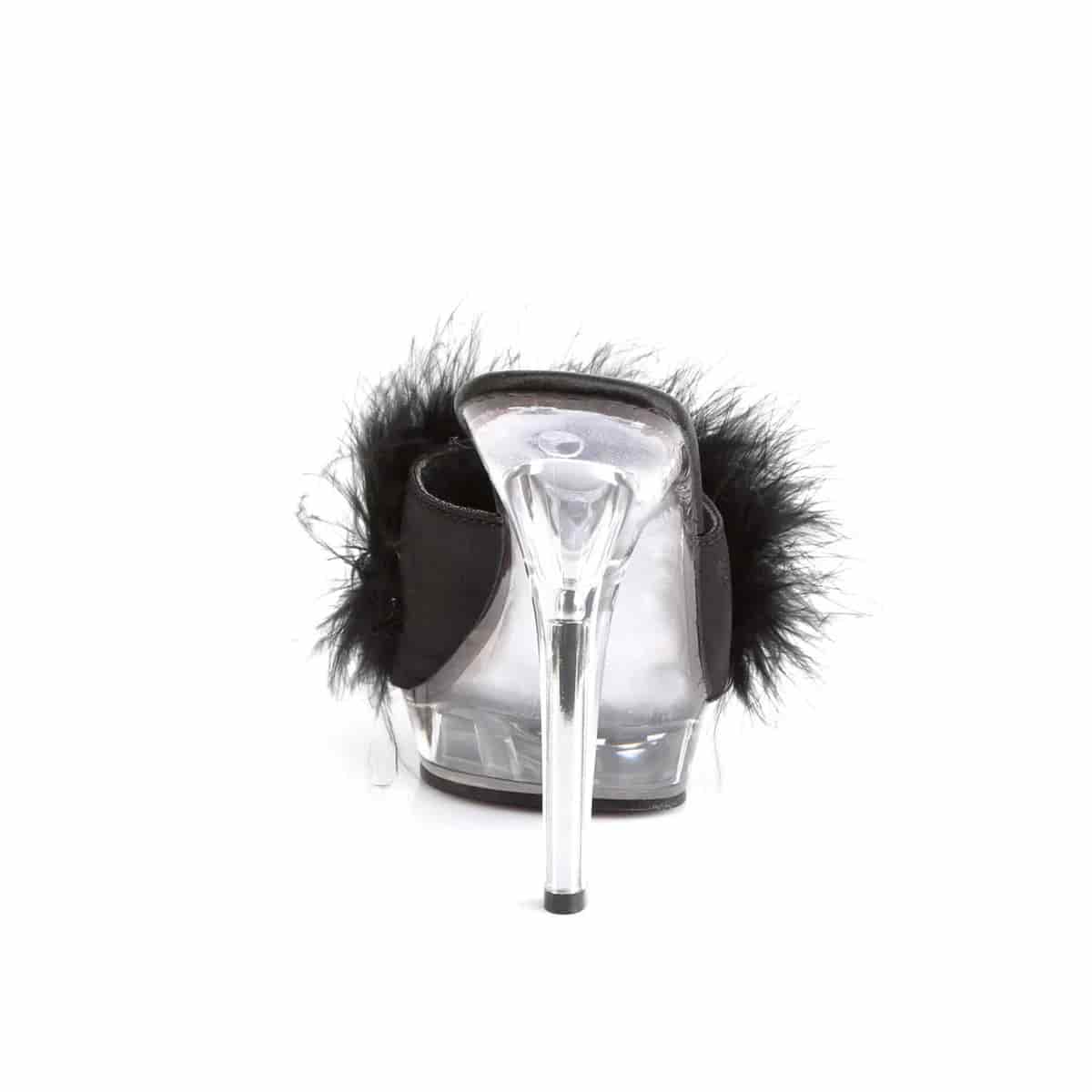 Sandalias Mules de Plumas Negras - miniatura 4