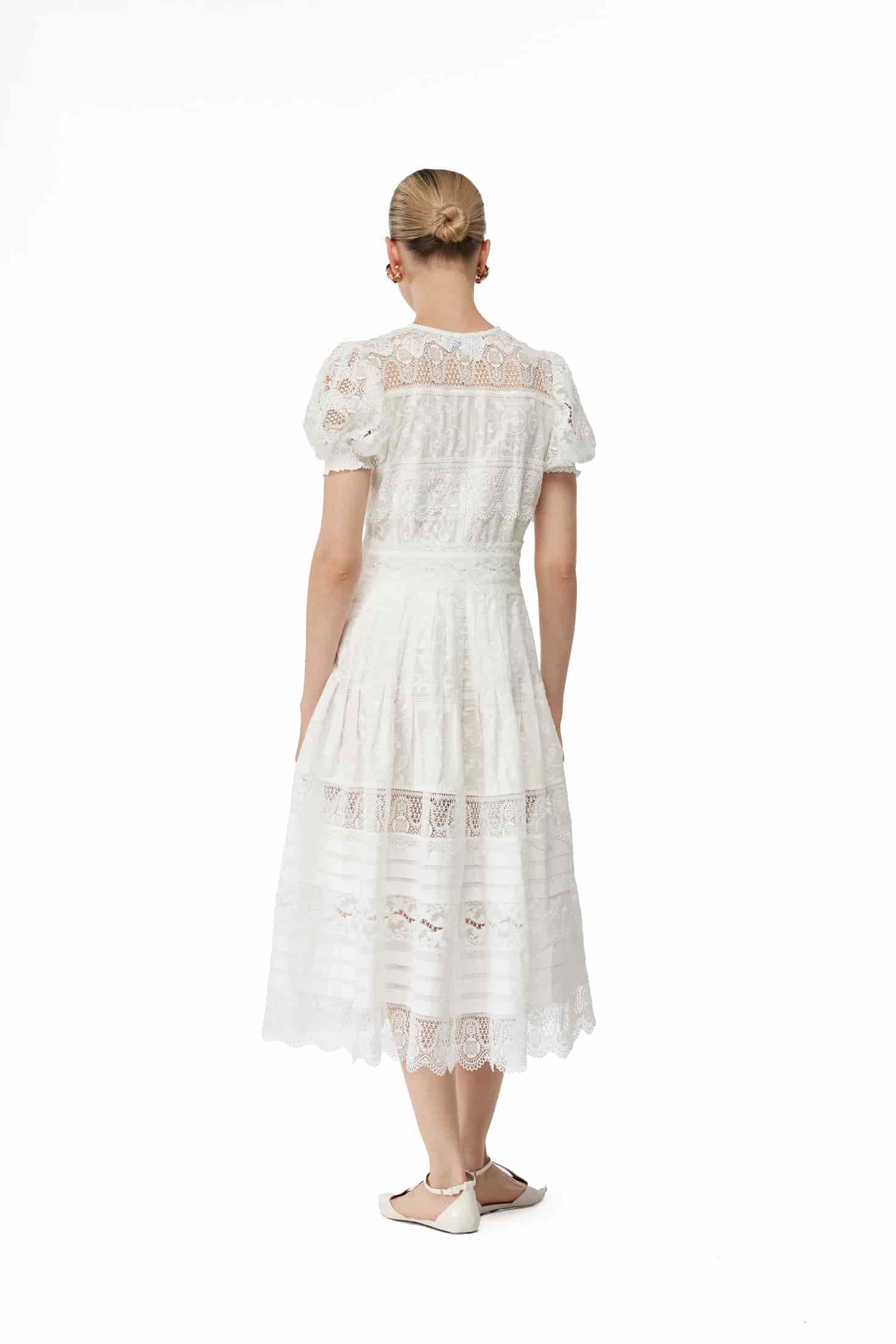 ETOILE MIDI DRESS WHITE - miniatura 6