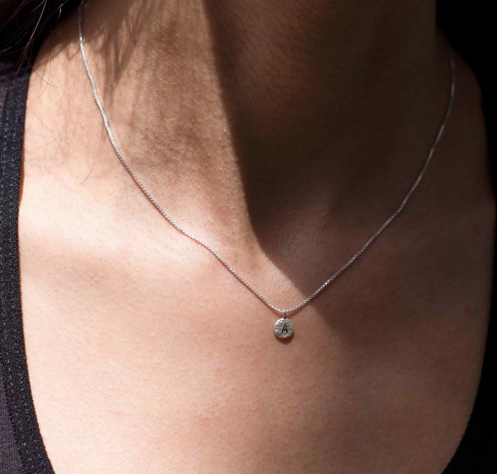Collar moneda mini (Plata ley950) - miniatura 3