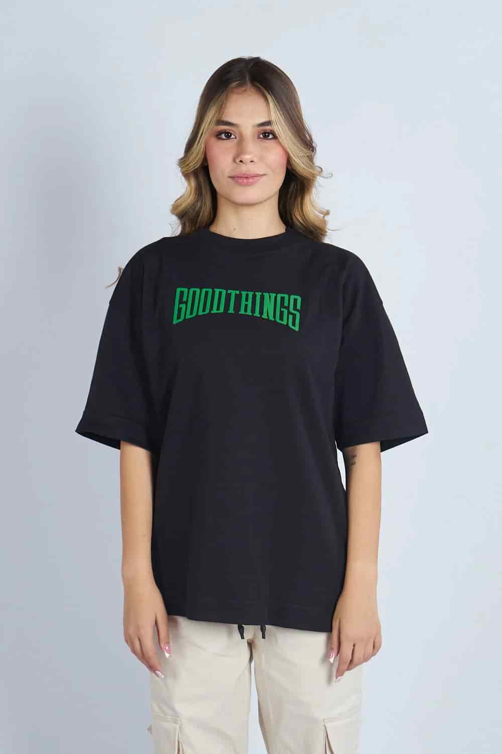 Camiseta oversize estampado Good Things Negro | DROP 03 | - miniatura 7