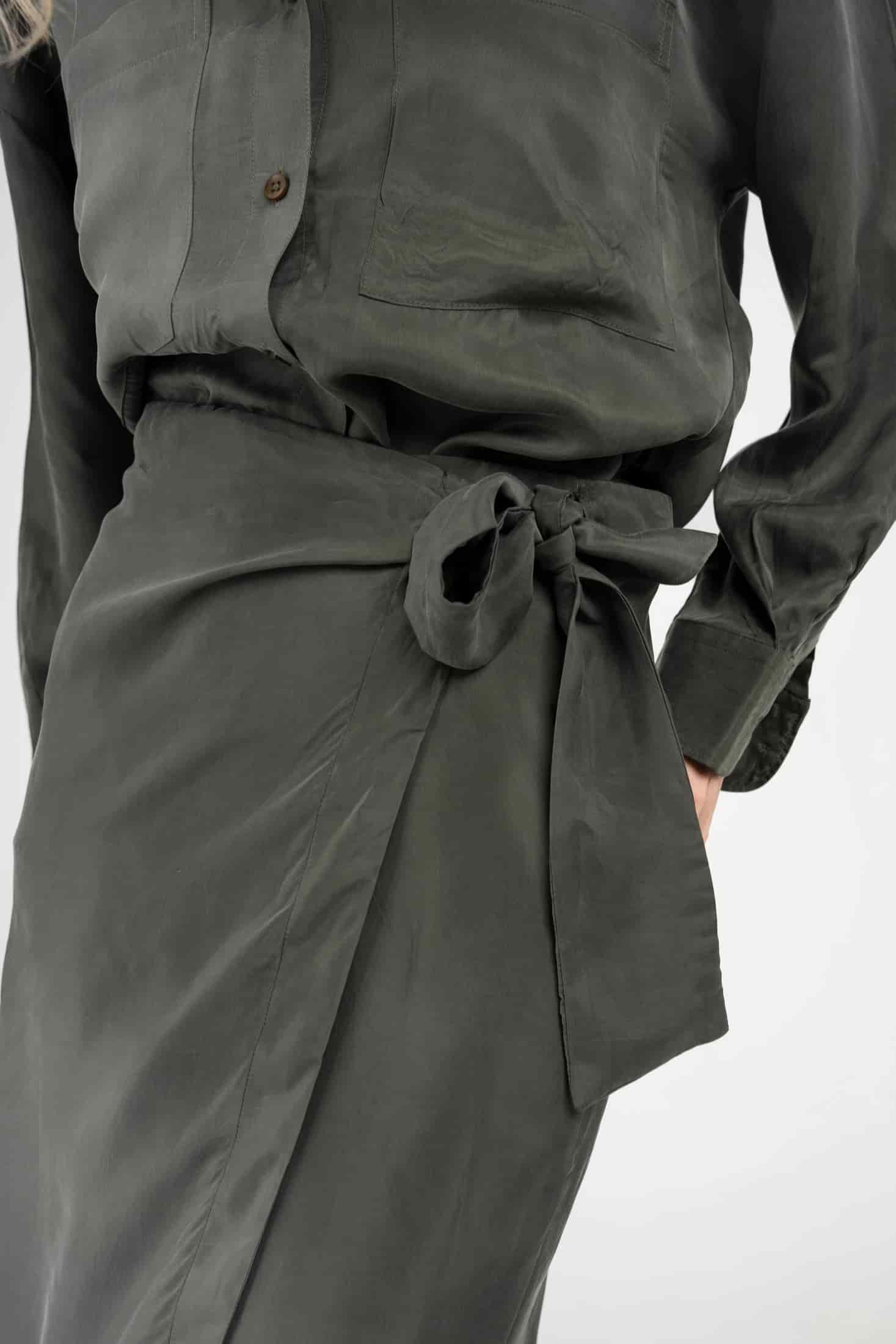 The Cupro Wrap Skirt - miniatura 6