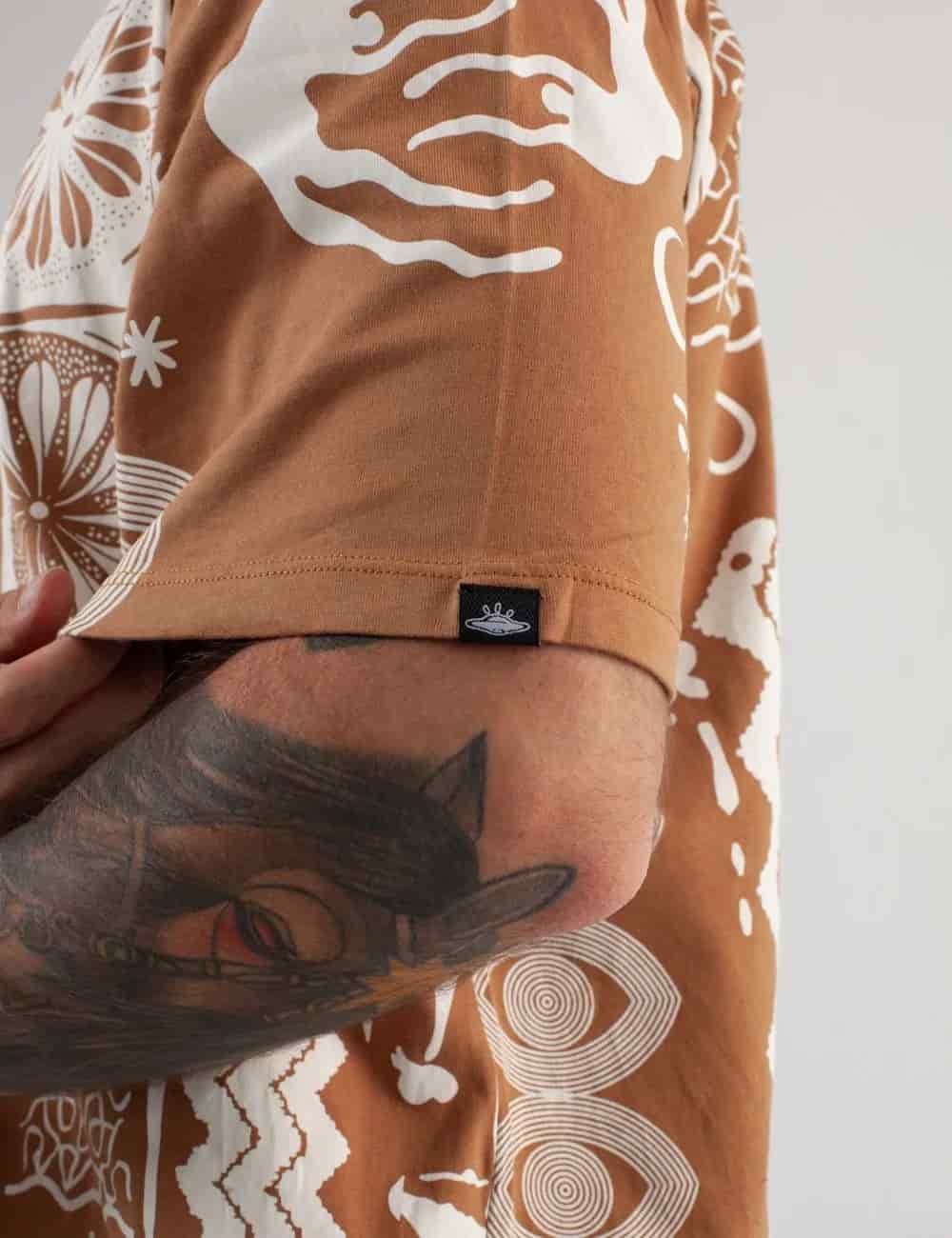 Camiseta Oversize Vurú tabaco para Hombre - miniatura 5