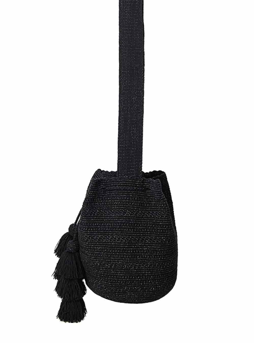 Mochila wayuu Shiiliwaiya Black - miniatura 2