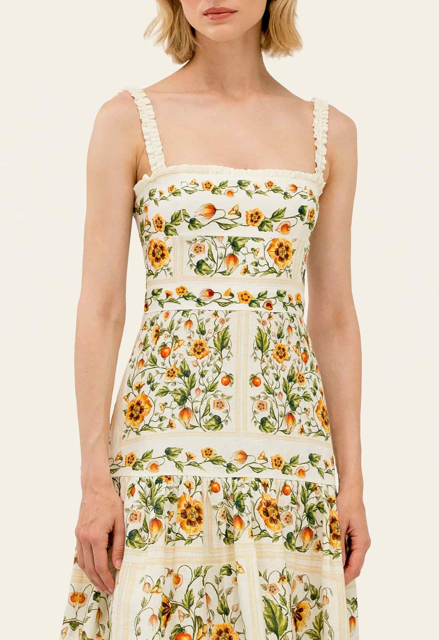 Níspero Uchuva Midi Dress - miniatura 5