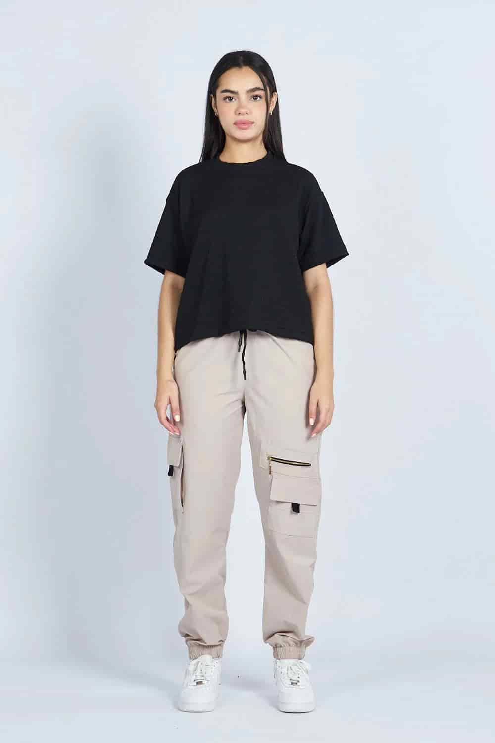 Camiseta oversize textura NEGRA | Drop 03 | - miniatura 1