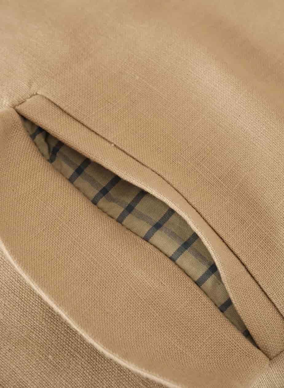 Blazer Vest Sera de lino | Mocca - miniatura 6