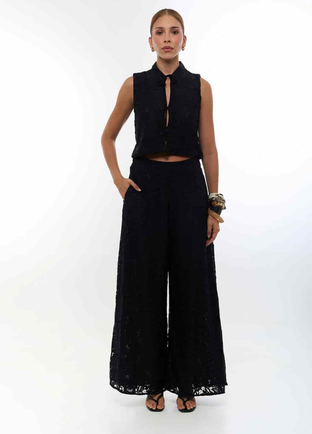 Pantalon Yes Girl Negro - miniatura 3