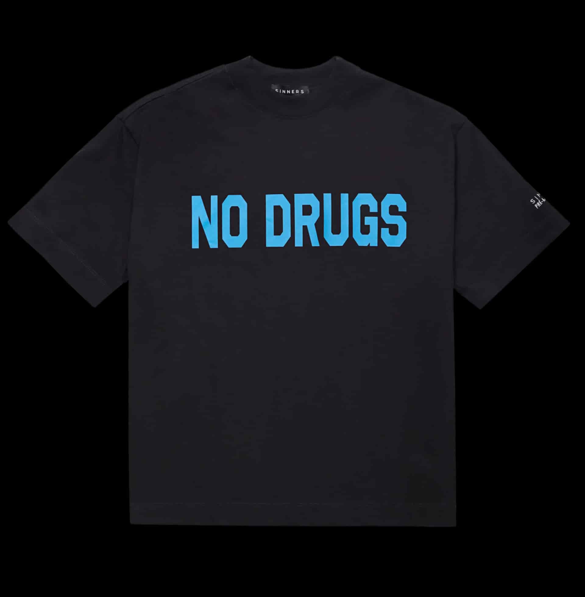 NO DRUGS BLACK T-SHIRT - miniatura 1