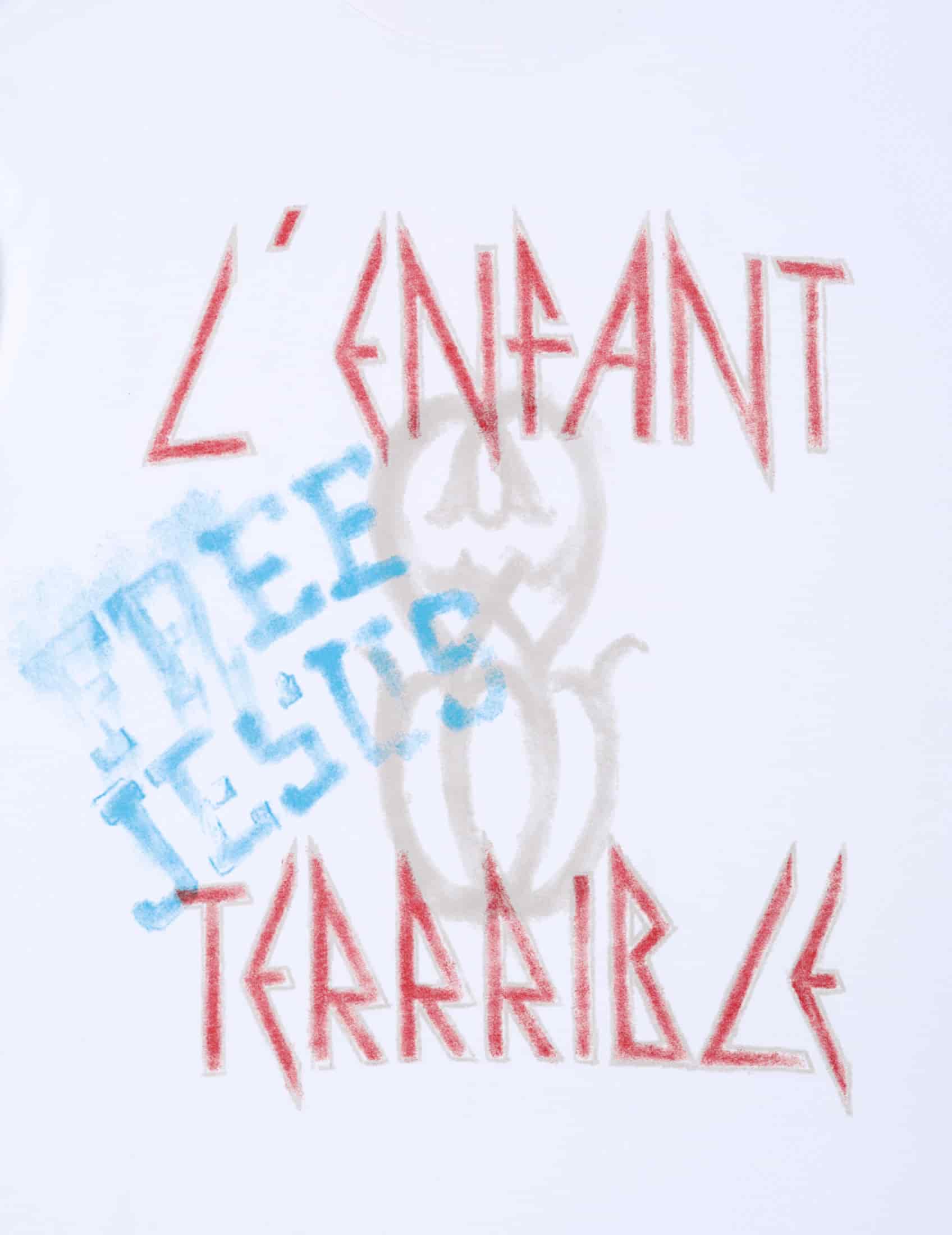 L'ENFANT MONOGRAM WHITE T-SHIRT - miniatura 3