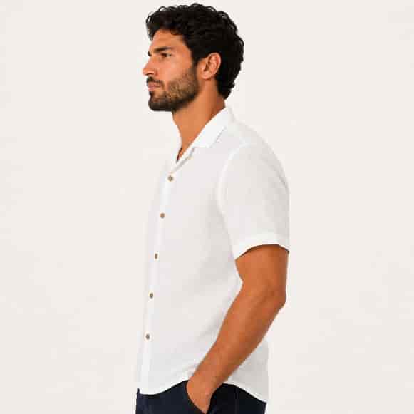 CAMISA MC 100% LINO HOMBRE - miniatura 2