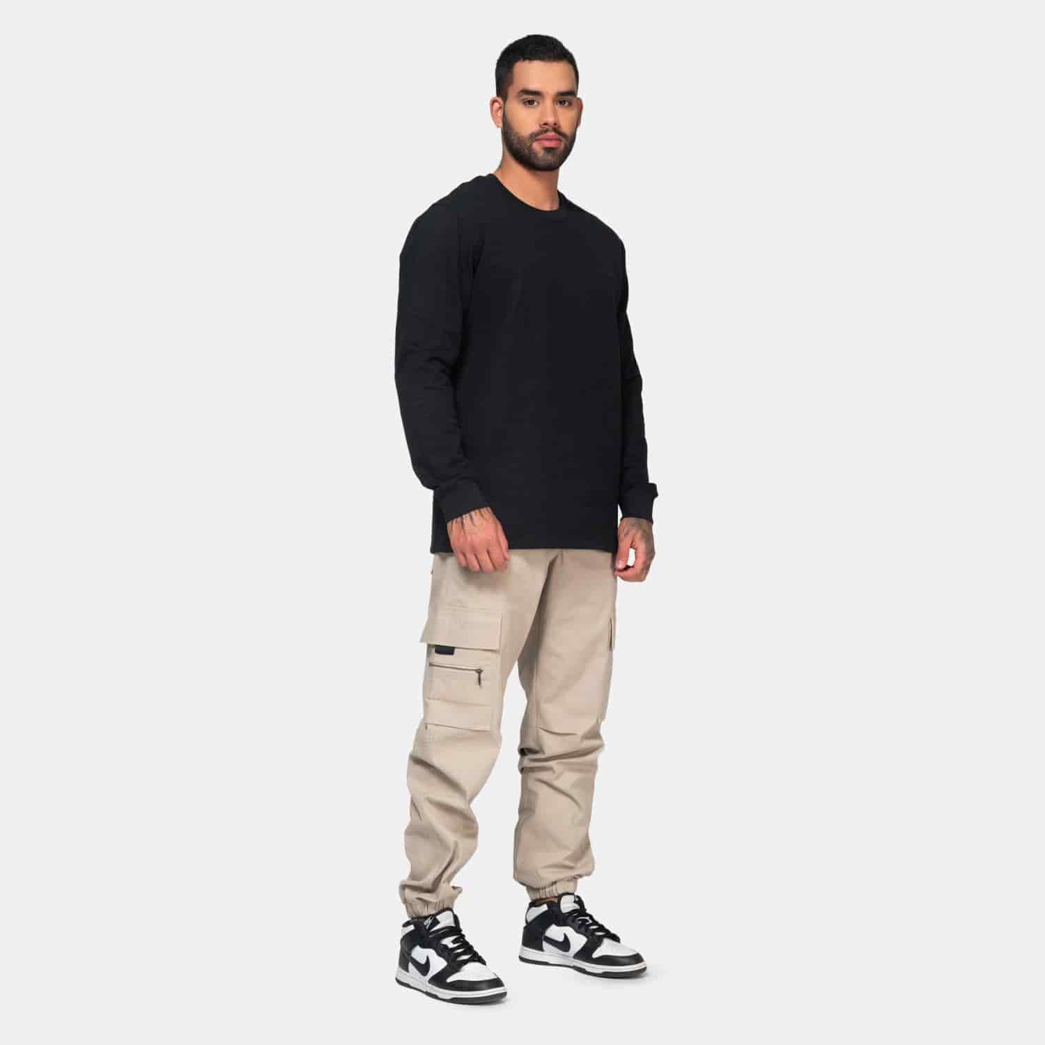 Long Sleeve Essential Black - miniatura 2