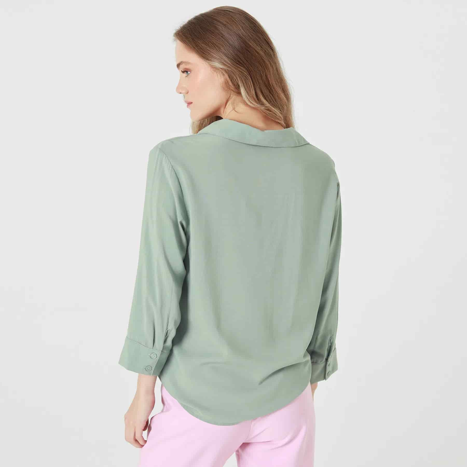 Blusa Cuello V Manga Larga - miniatura 5