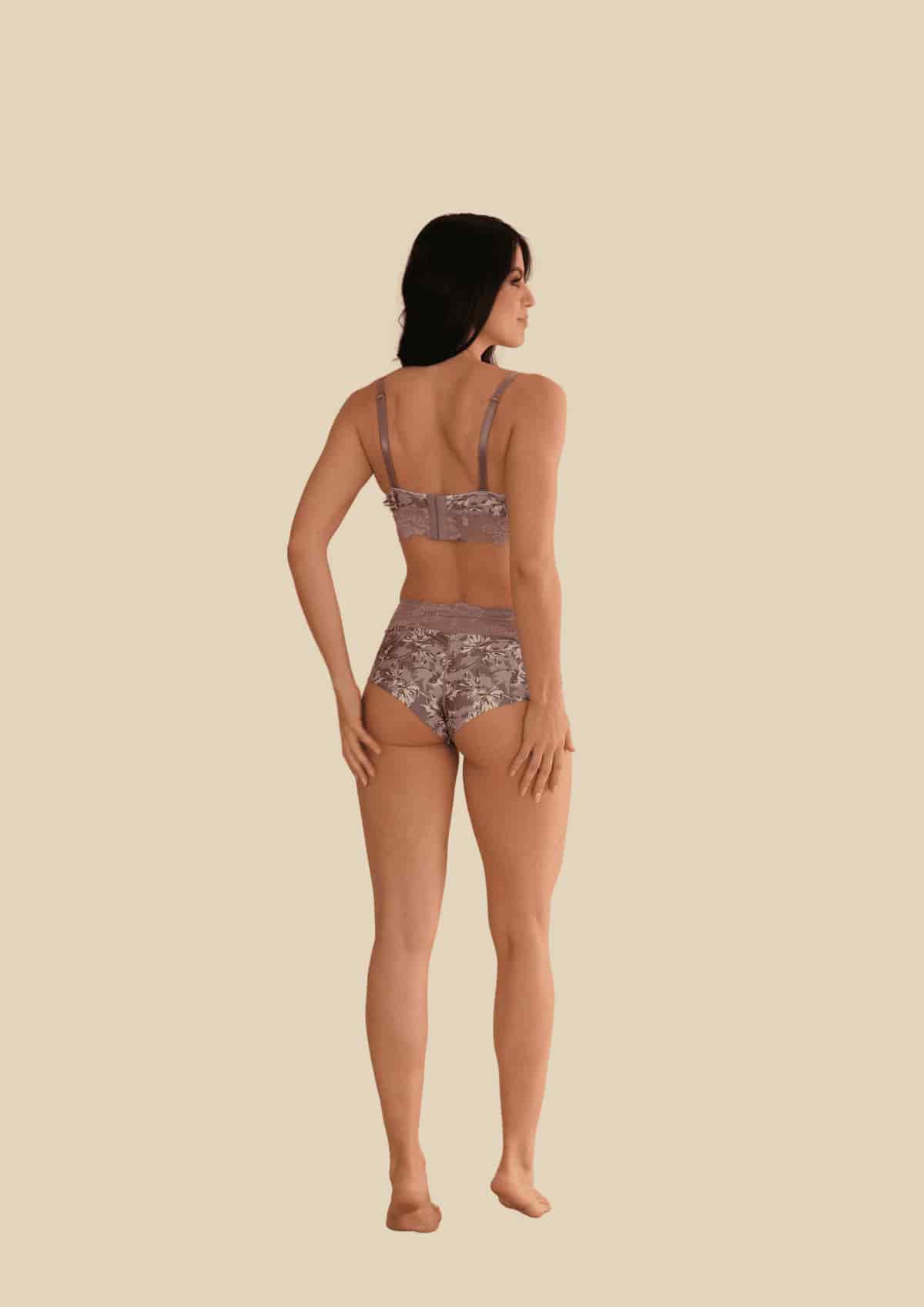 Brasier Cubrimiento alto triangular - miniatura 3
