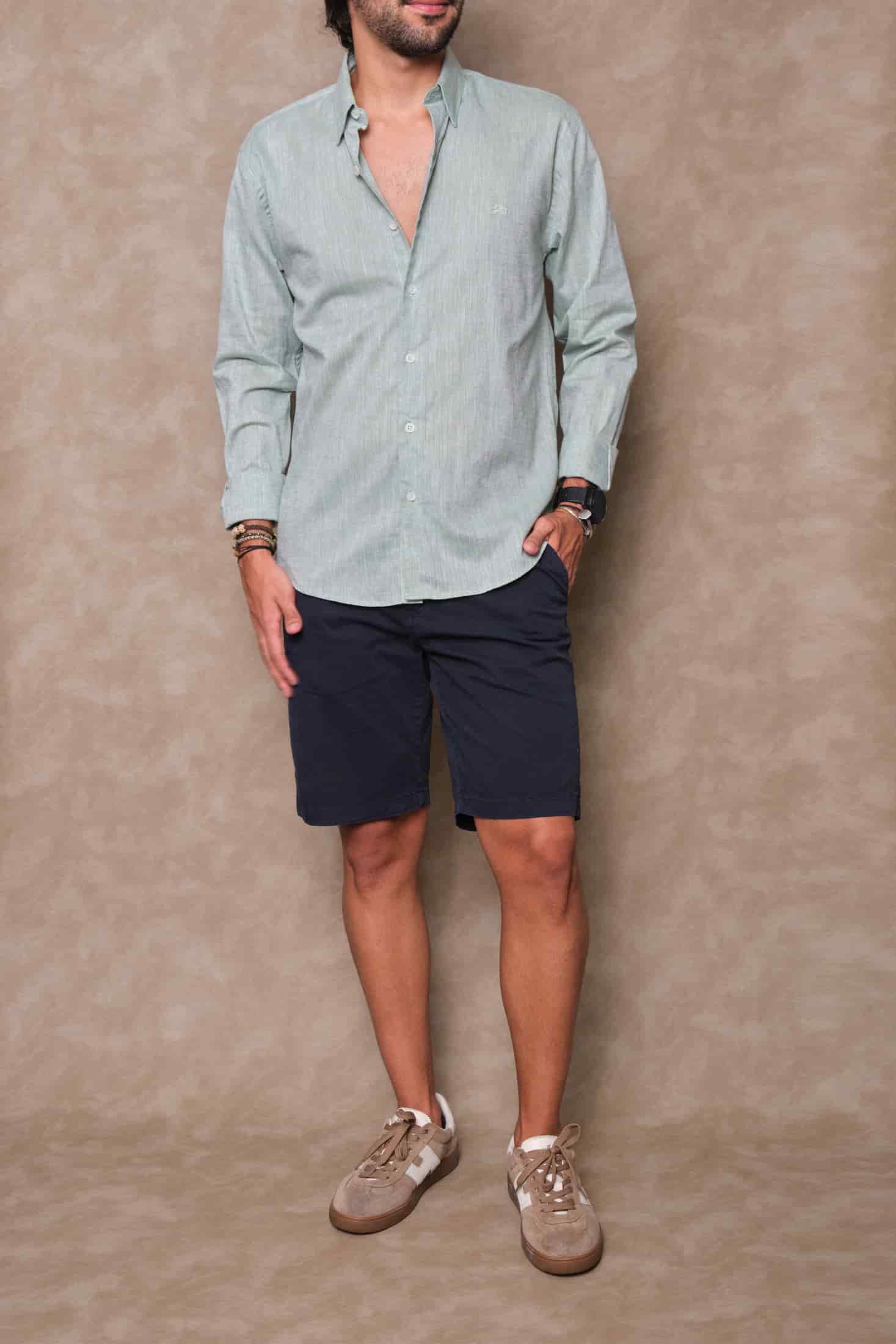CAMISA LINO VERDE - miniatura 1