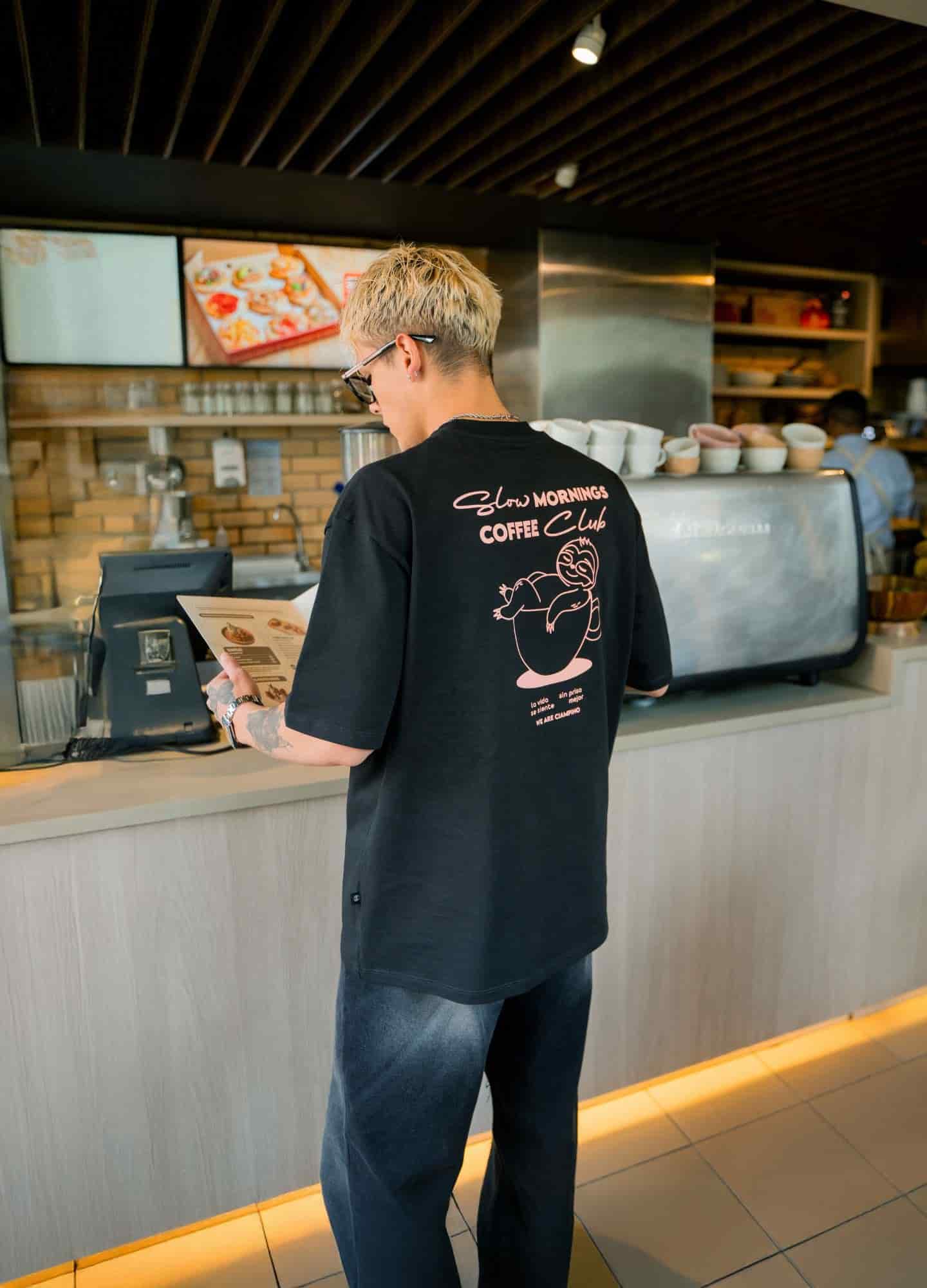 Coffee Club Oversized - Negro - miniatura 2