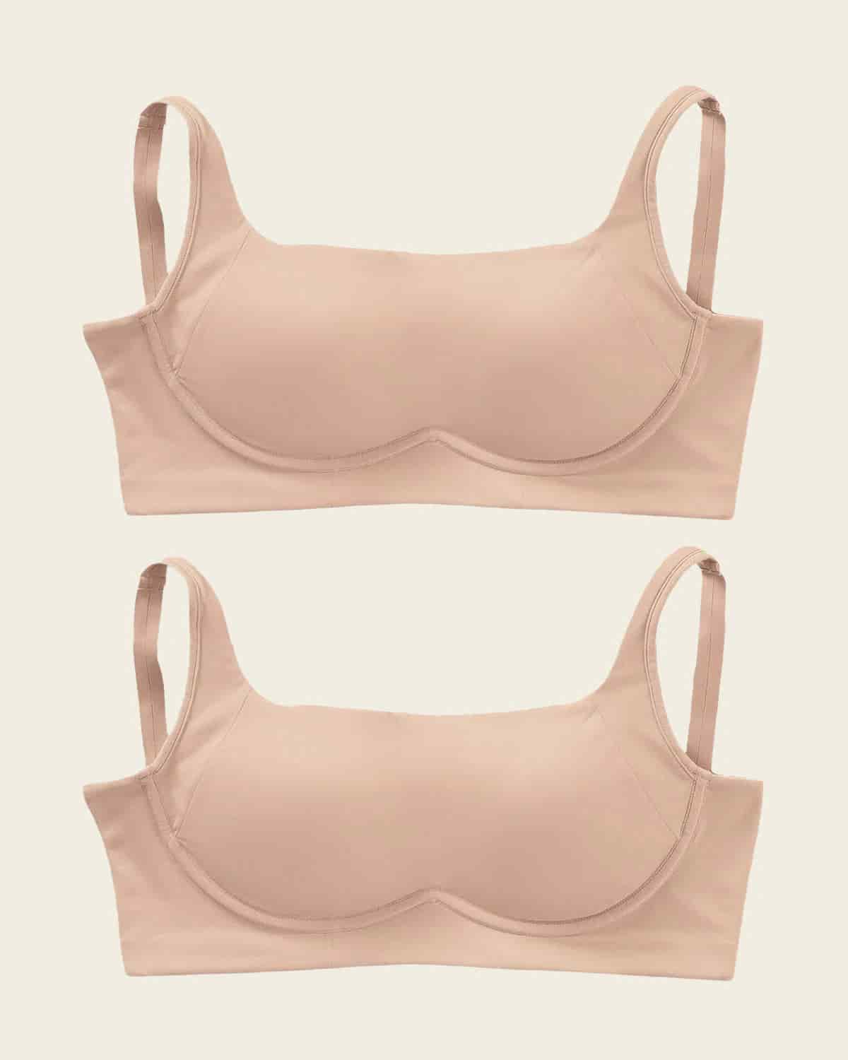2-Pack Everyday Wireless Support Bras - miniatura 2
