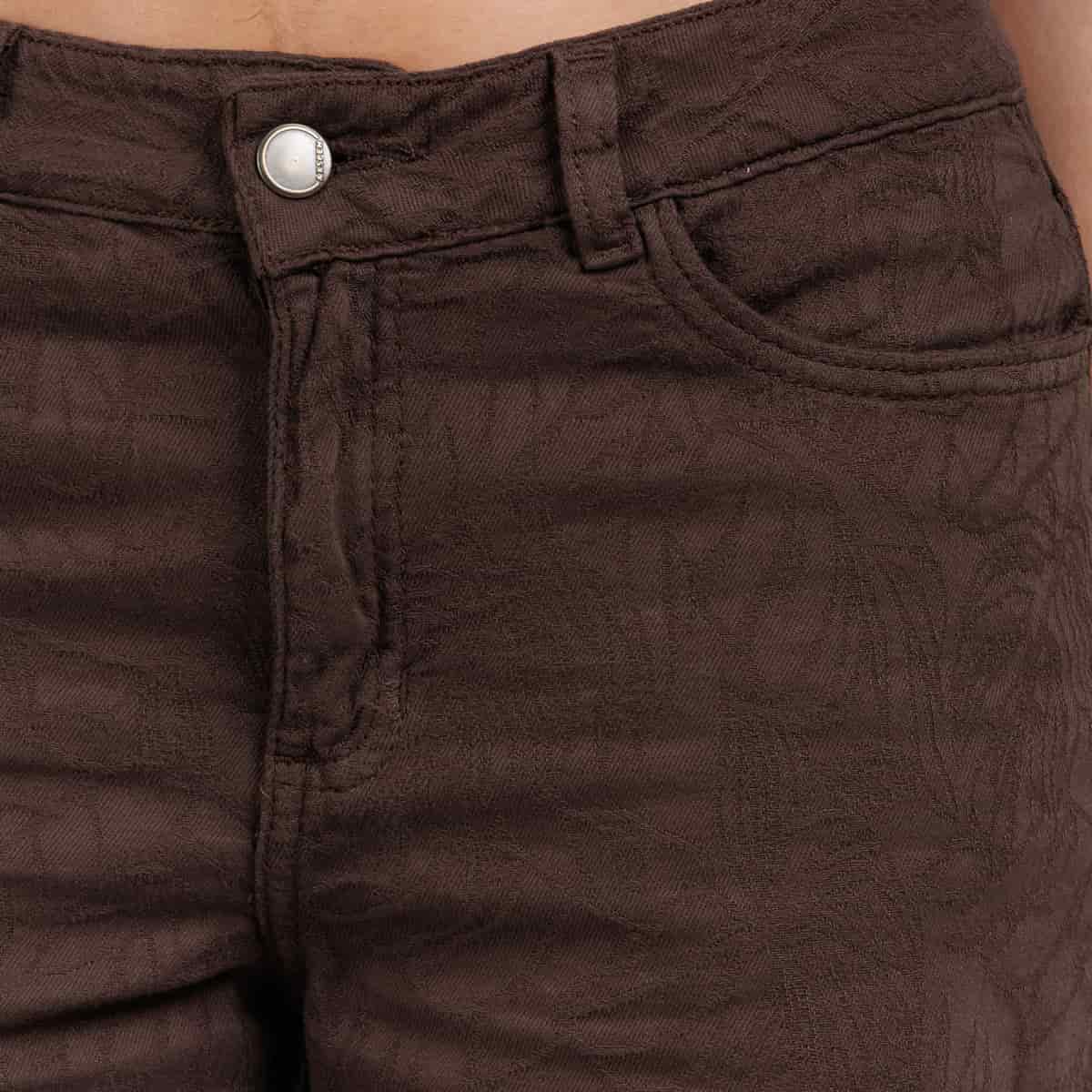 Jean Wide Leg Cafe Ax-3103 Rigido - miniatura 2