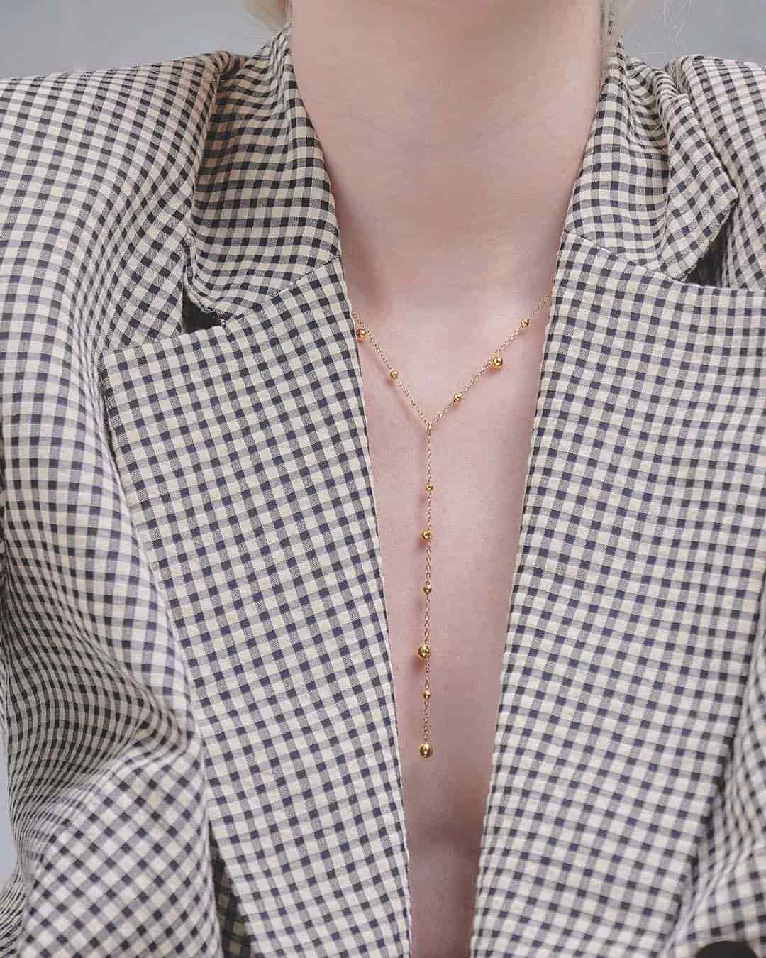 Collar Largo Esferas - miniatura 5
