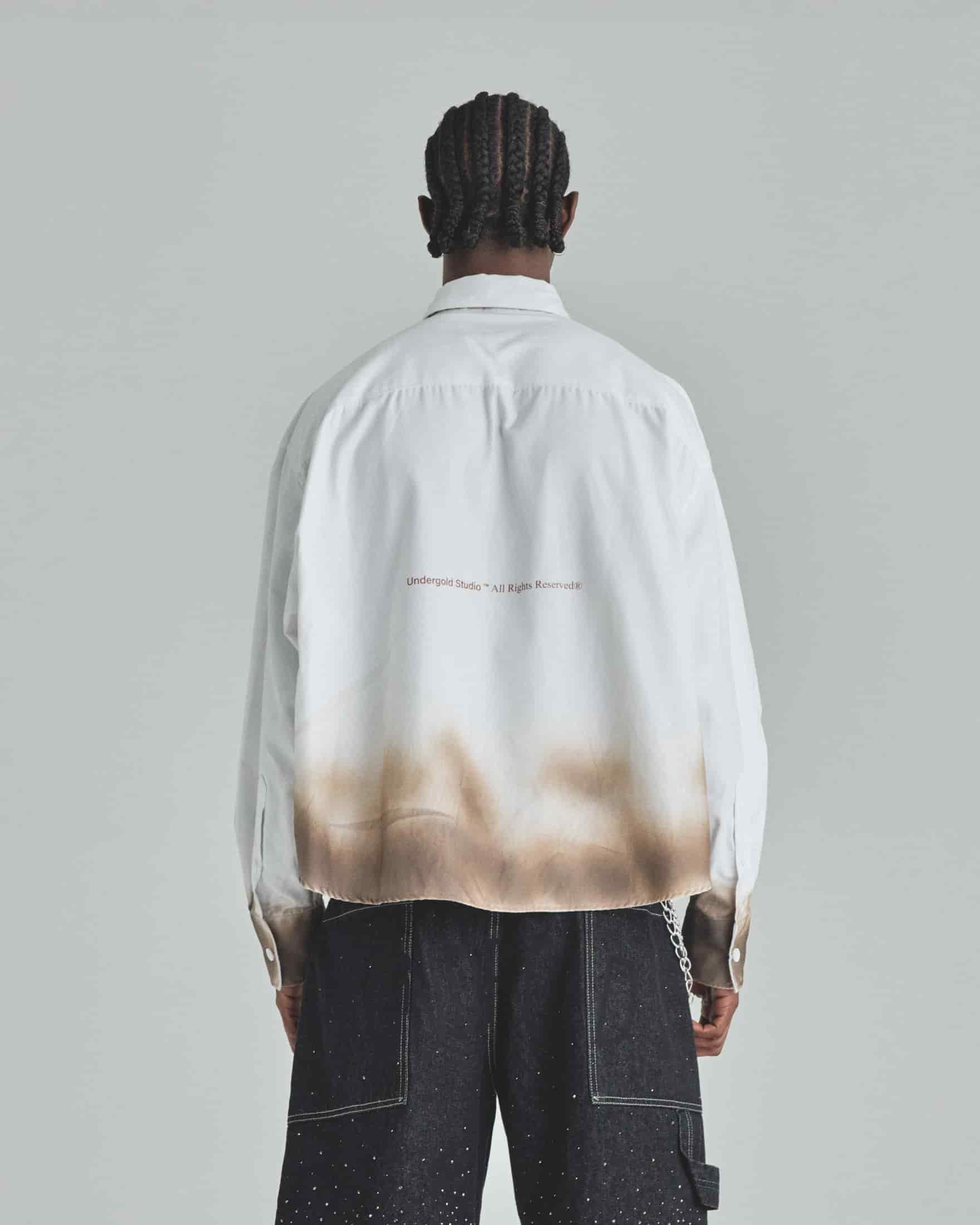 Spring Pray 4 Love Boxy Fit Long Sleeve Shirt Burnt White - miniatura 6