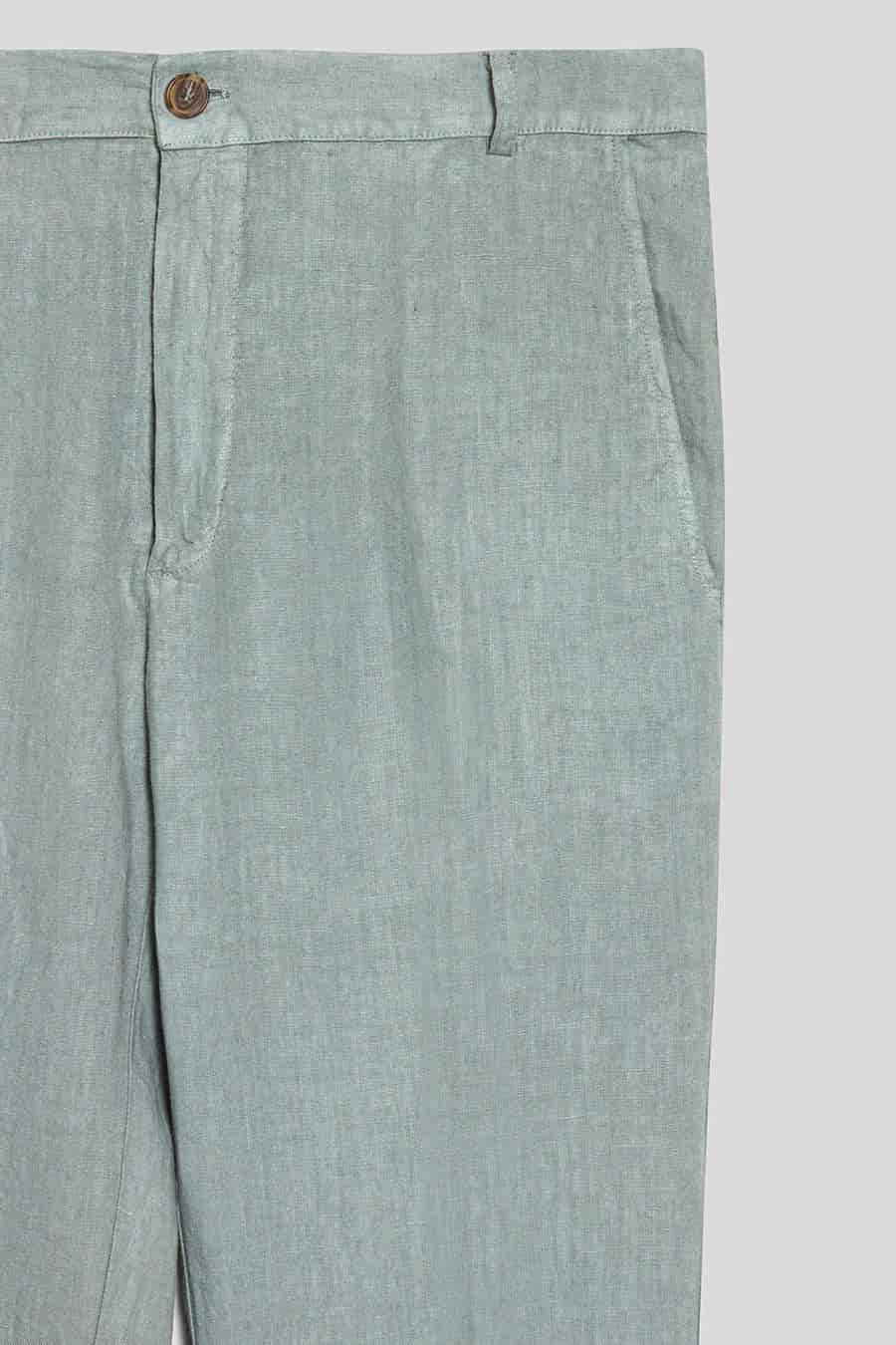Men's linen pants grey donato - miniatura 4